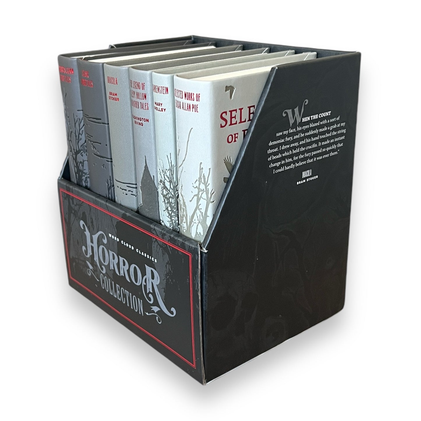 6-Book Horror Collection: Edgar Poe, Dracula, Frankenstein + others - Collectible Flexi Bound Faux Leather feel Cover
