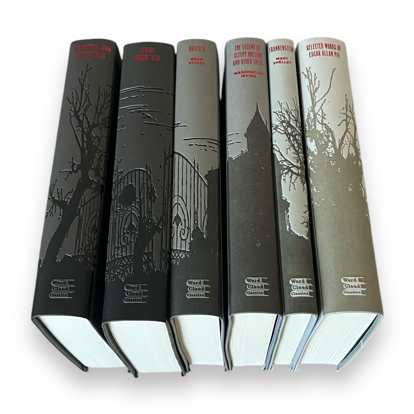 6-Book Horror Collection: Edgar Poe, Dracula, Frankenstein + others - Collectible Flexi Bound Faux Leather feel Cover