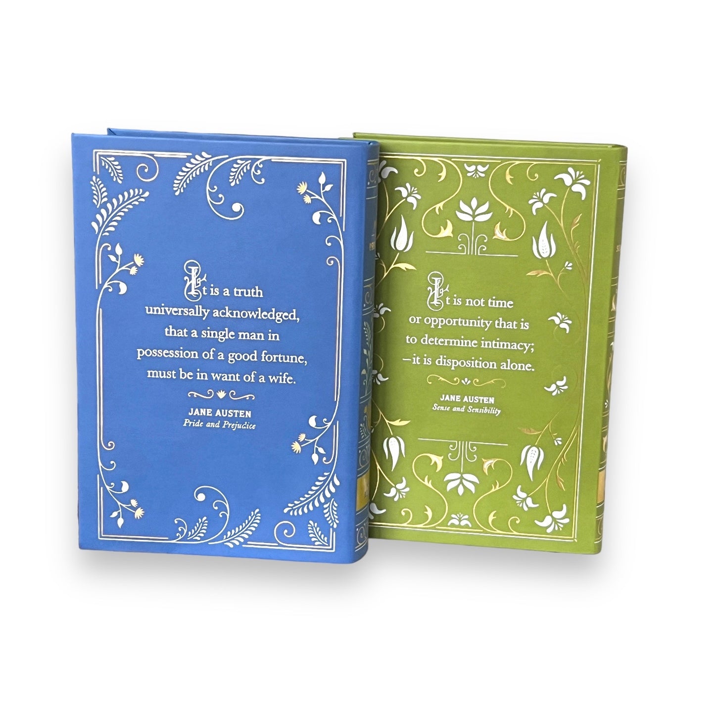 2-Book Set: Pride And Prejudice & Sense And Sensibility by Jane Austen - Collectible Flexi Bound Faux Leather Cover