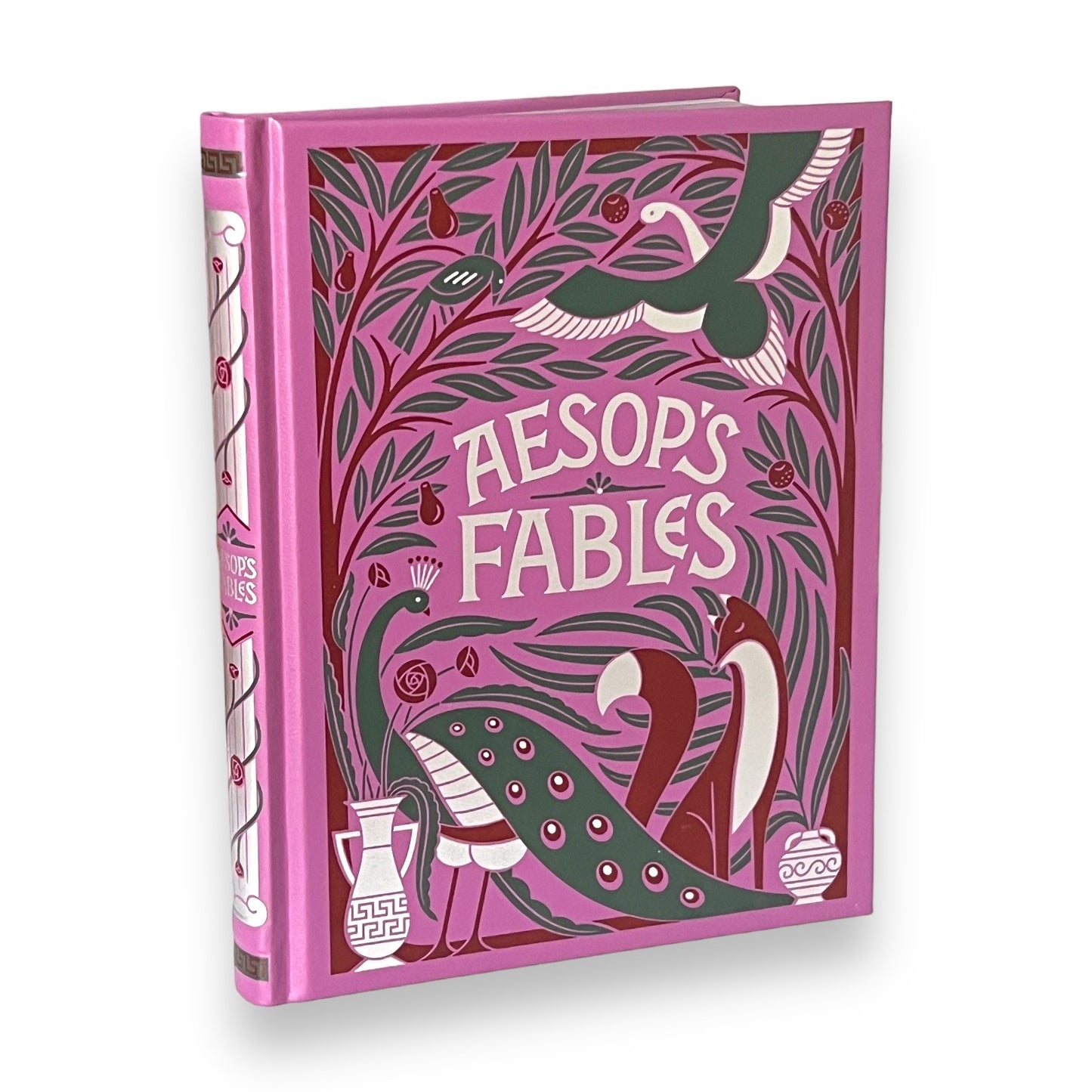 Aesop's Illustrated Fables Fairy Tales - Collectible Leather Bound Hardcover