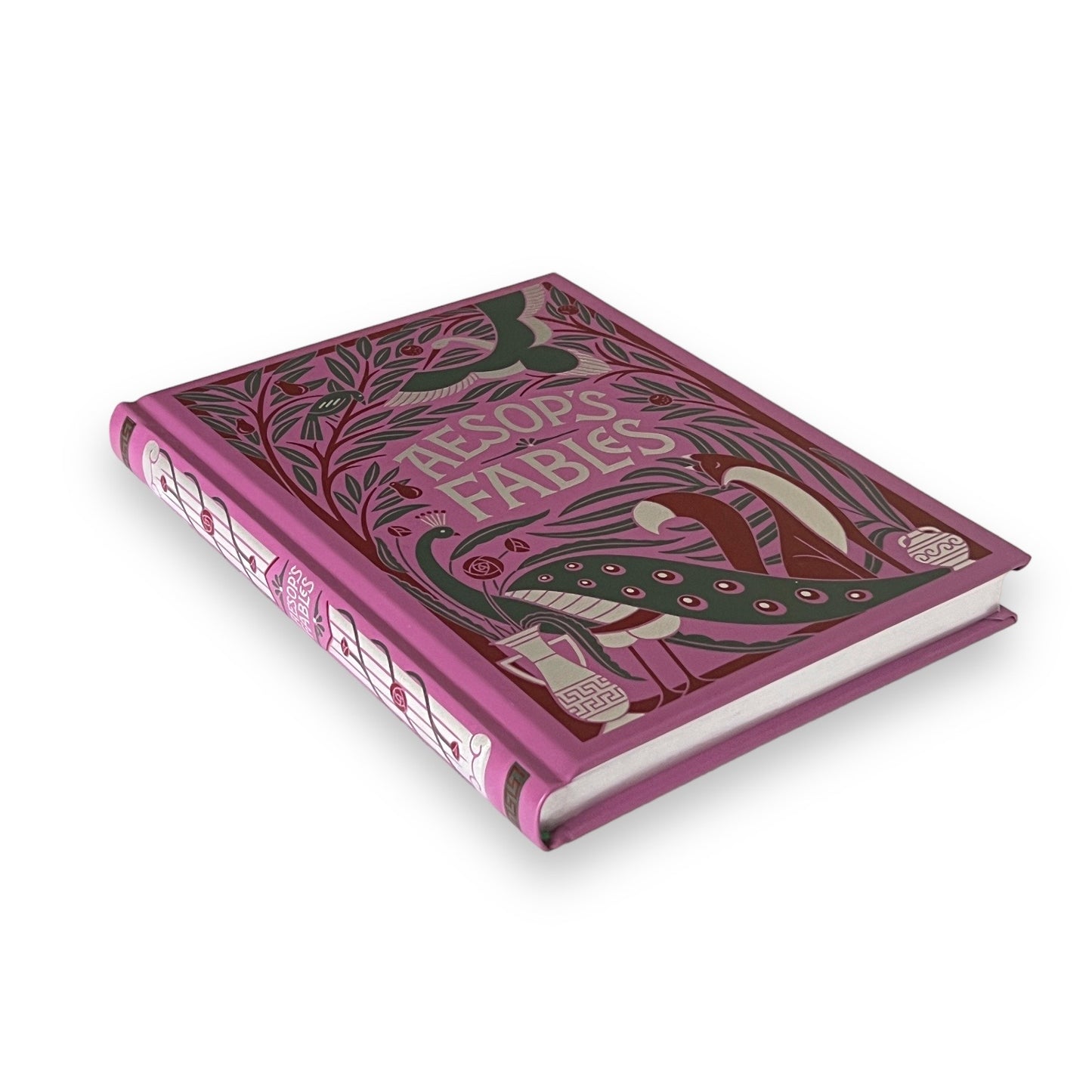 Aesop's Illustrated Fables Fairy Tales - Collectible Leather Bound Hardcover