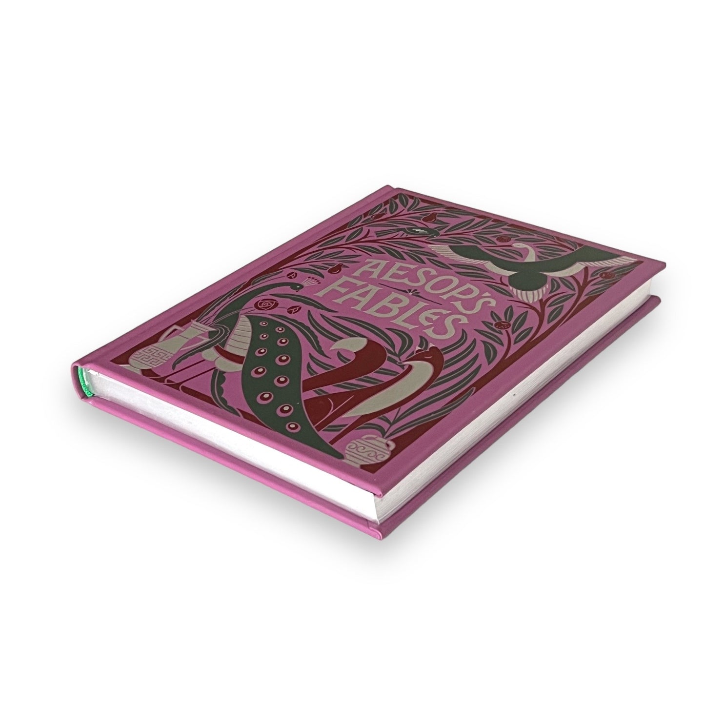 Aesop's Illustrated Fables Fairy Tales - Collectible Leather Bound Hardcover