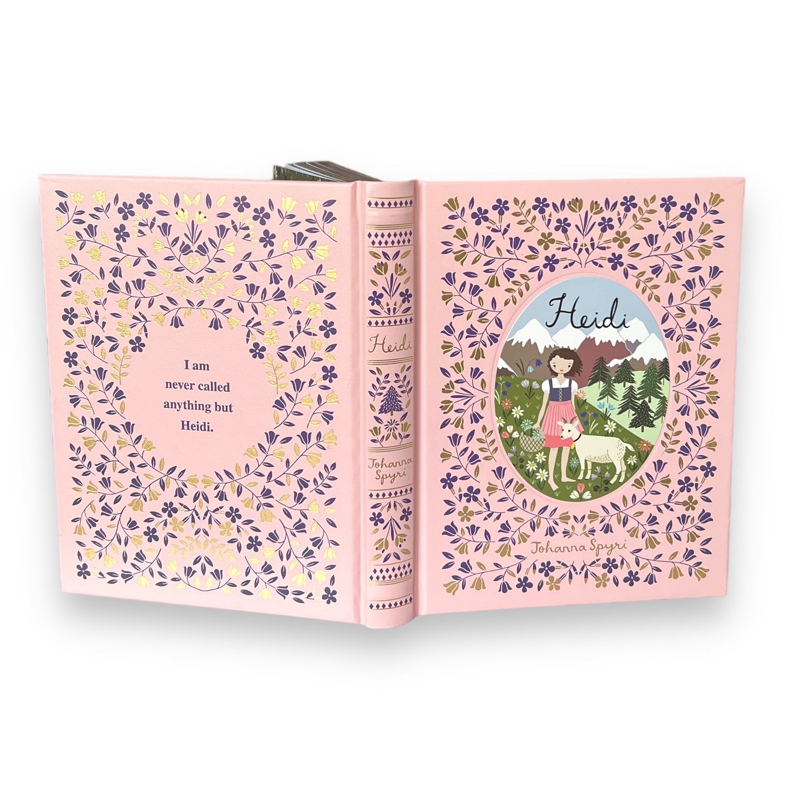 Heidi by Johanna Spyri - Collectible Illustrated Leather Bound Hardcover