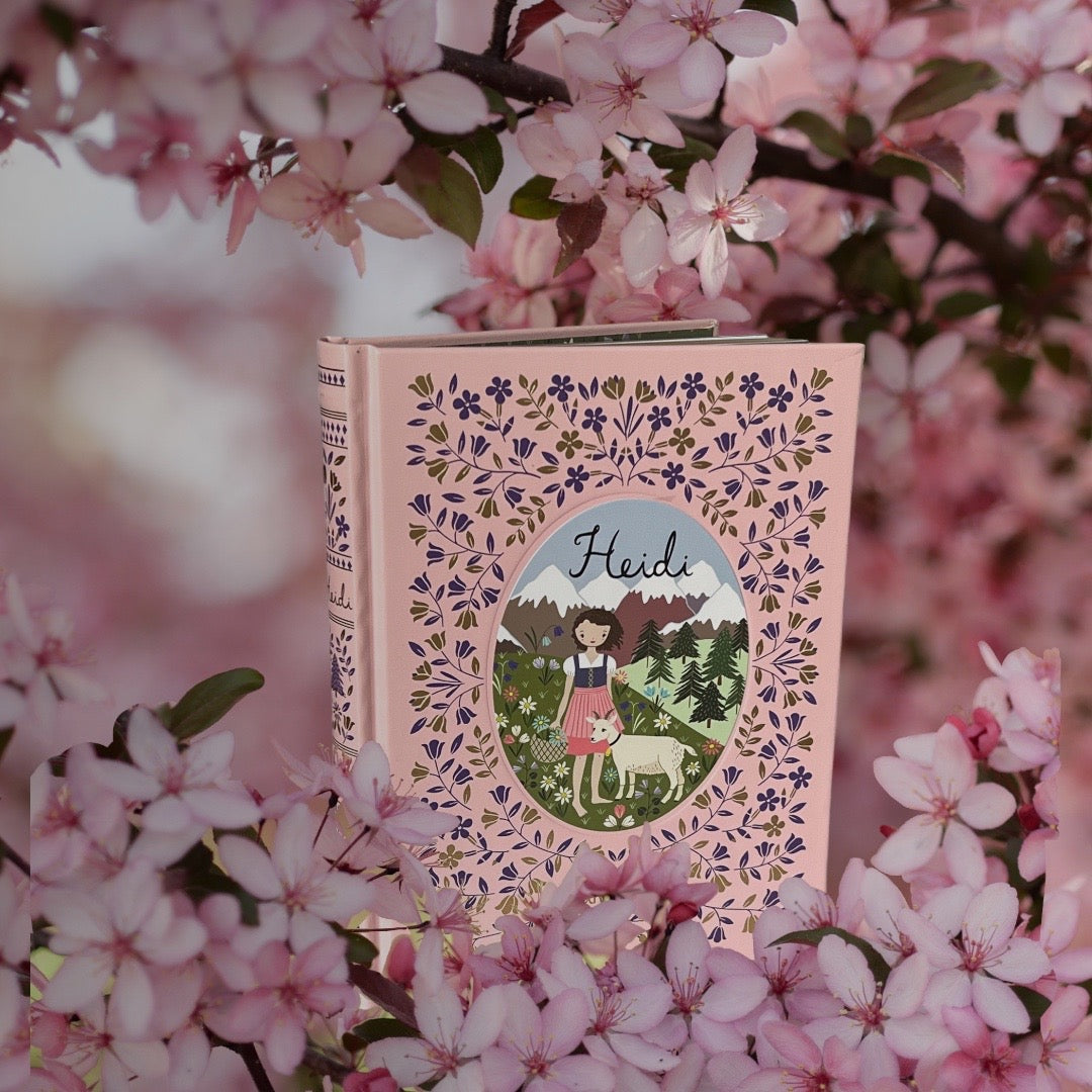 Heidi by Johanna Spyri - Collectible Illustrated Leather Bound Hardcover