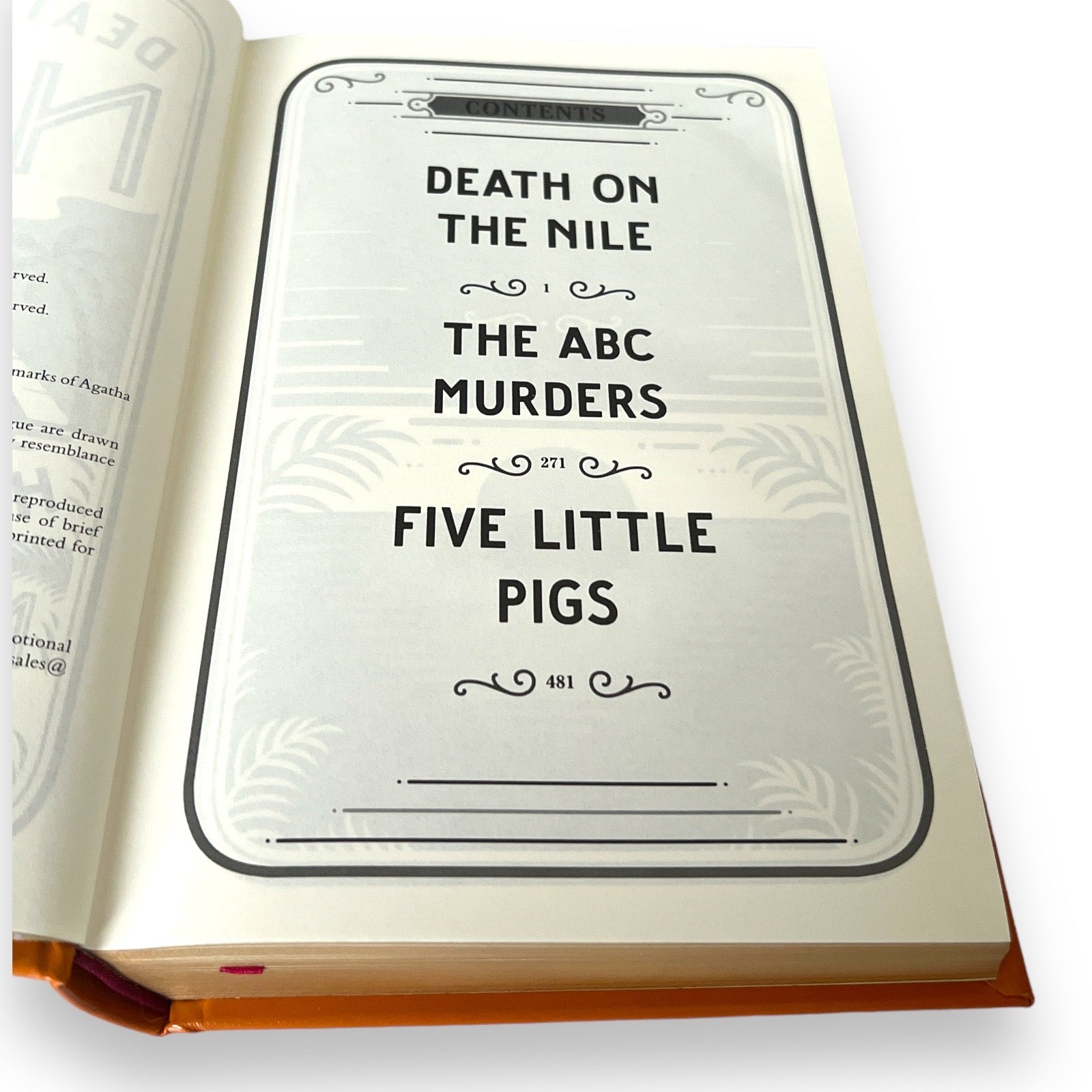 3-Book Set by AGATHA CHRISTIE: Death on the Nile / Murder on Orient Express / And Then There Were None - Collectible Leather Bound Hardcover