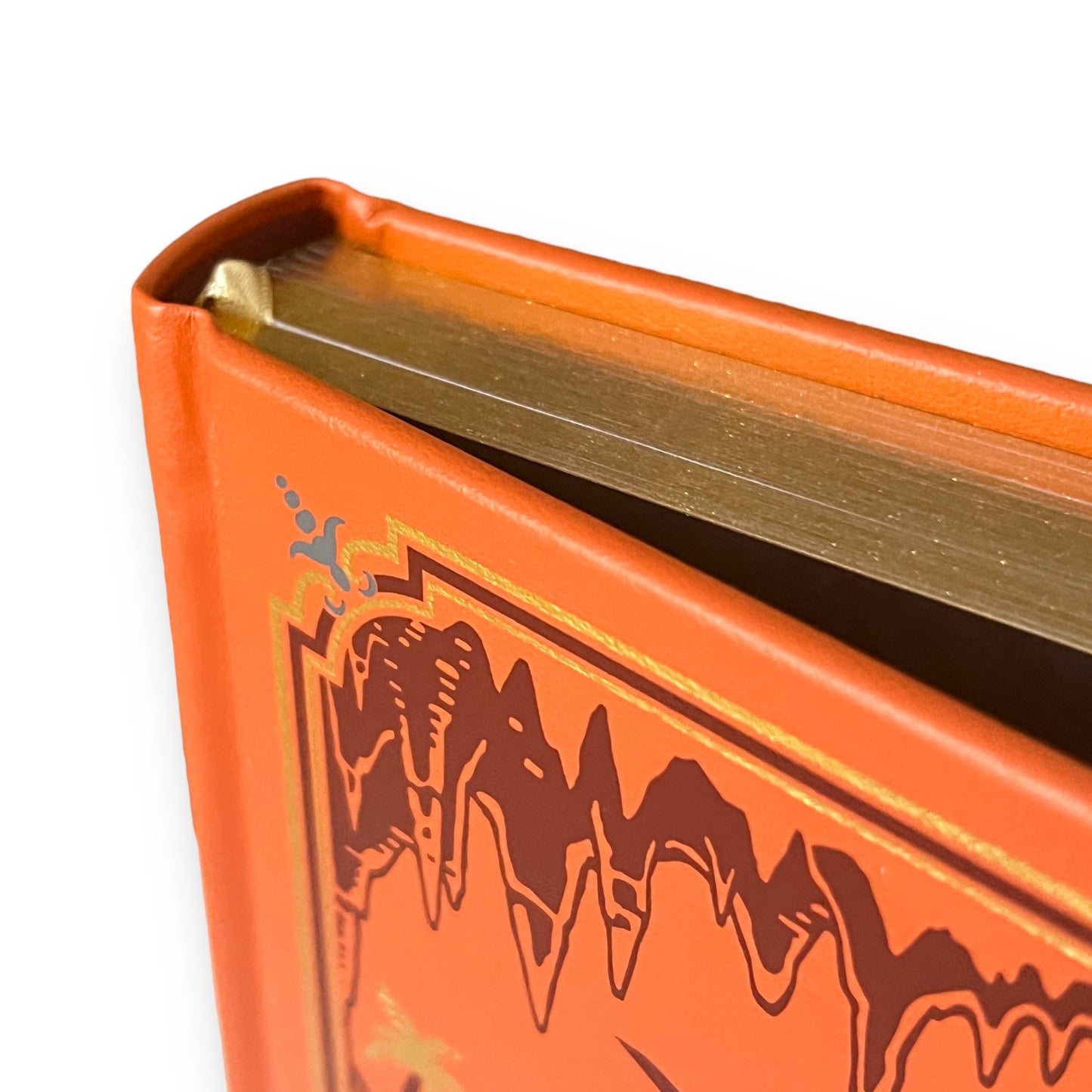 A Journey to the Center of the Earth by Jules Verne - Collectible Illustrated Leather Bound Hardcover