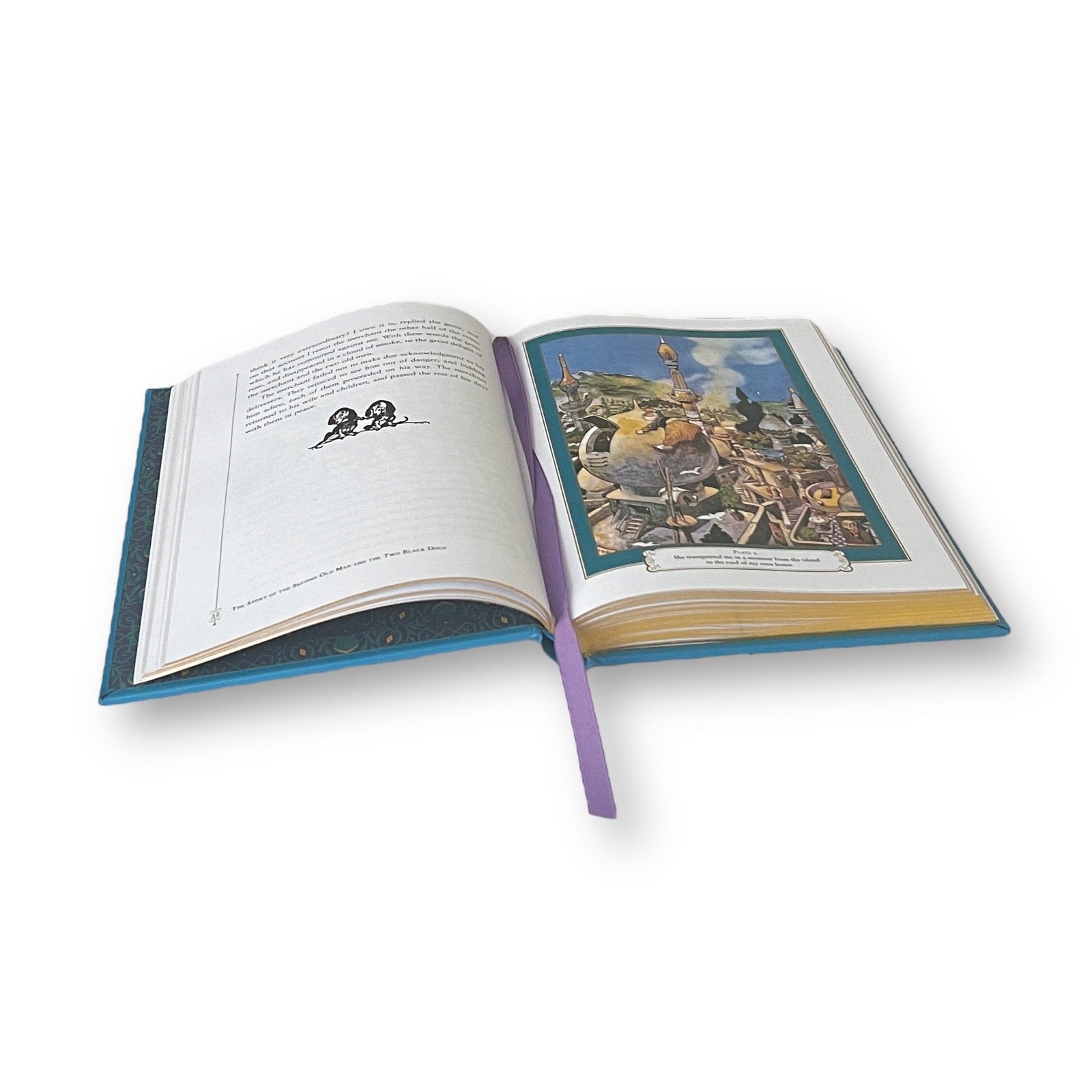 Aladdin and the Arabian Nights - Collectible Illustrated Leather Bound Hardcover