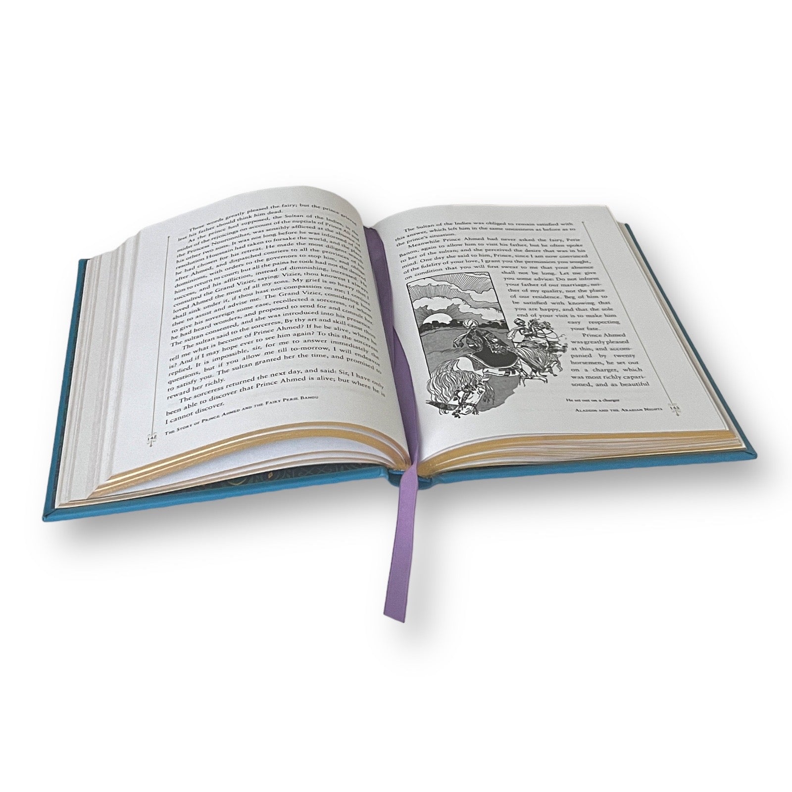 Aladdin and the Arabian Nights - Collectible Illustrated Leather Bound Hardcover