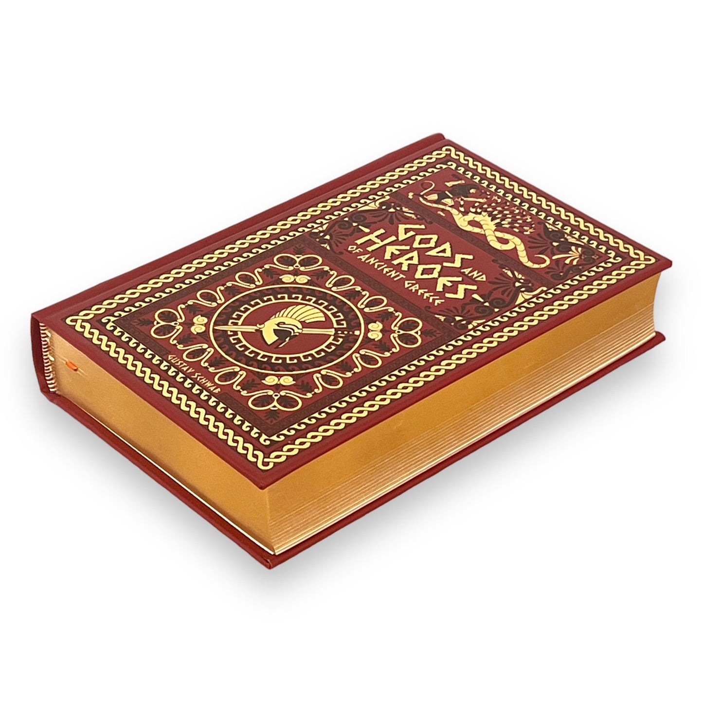 Gods and Heroes of Ancient Greece by Gustav Schwab - Collectible Leather Bound Hardcover