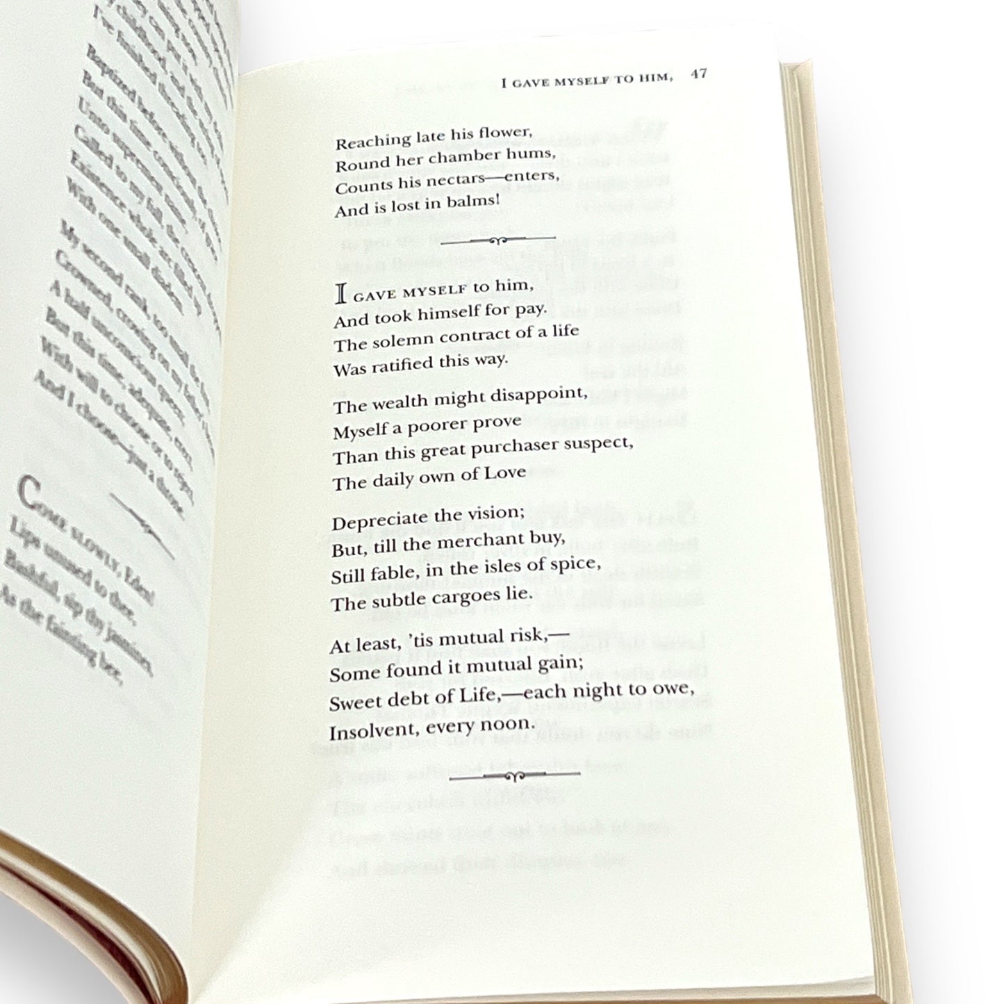 Selected Poems of Emily Dickinson - Collectible Pocket Size 7"X4" - Flexi Bound Faux Leather Cover