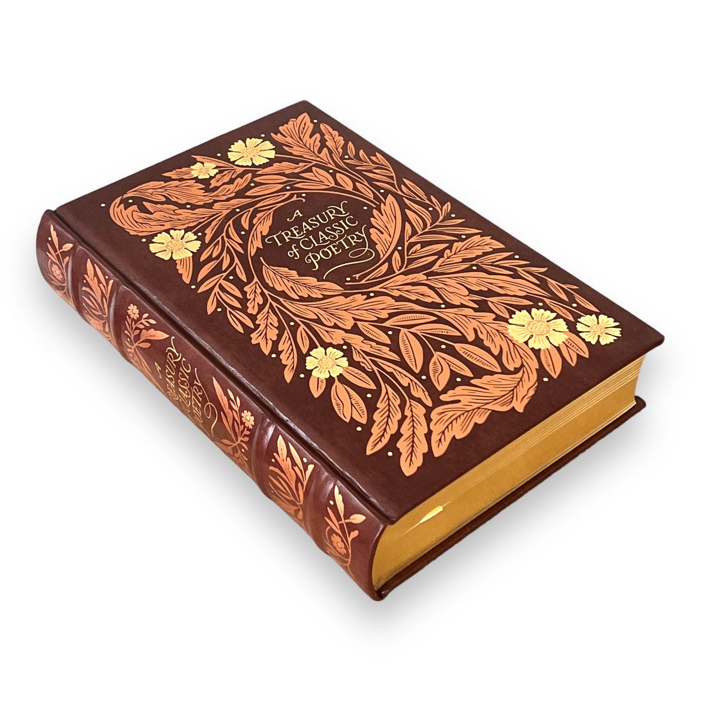 A TREASURY Of CLASSIC POETRY Shakespeare Poe Byron Dickinson - Collectible Leather Bound Hardcover