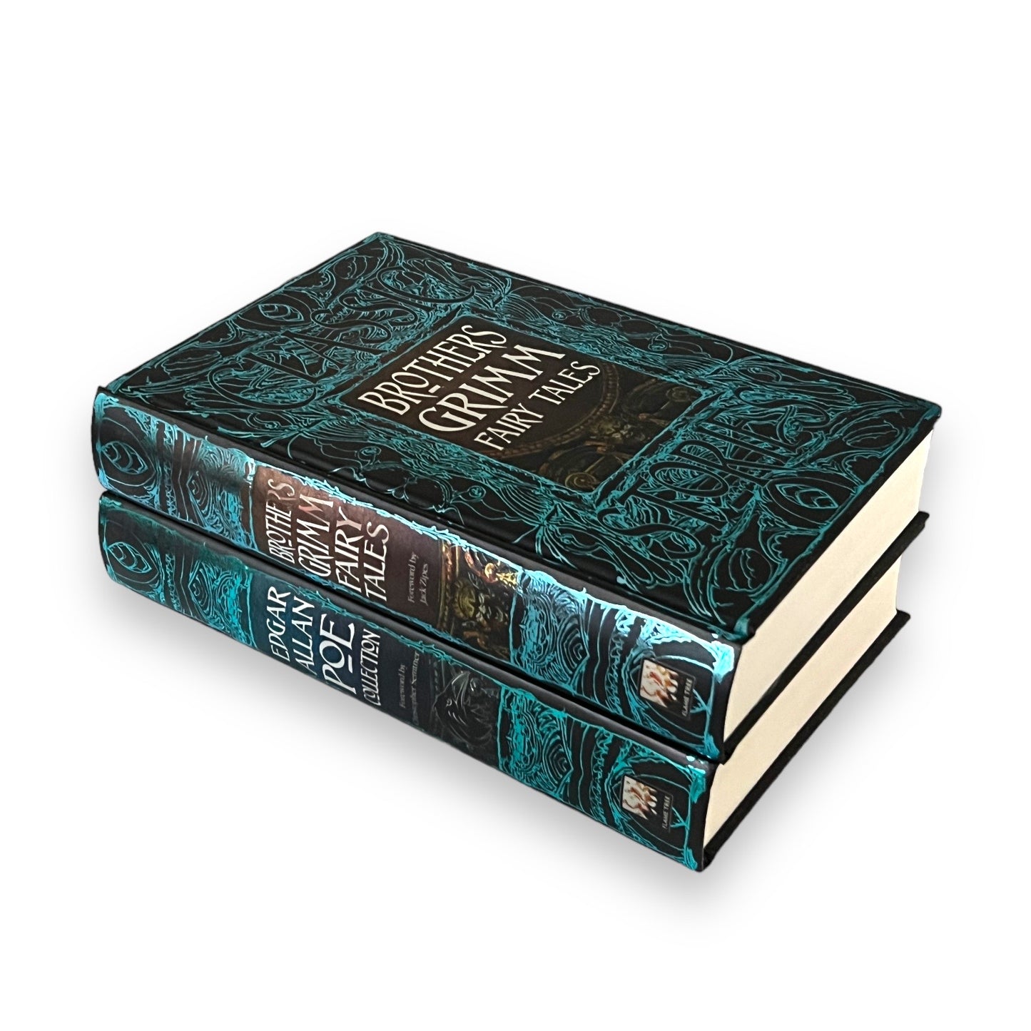 2-Book Set: Grimm's Fairy Tales & Edgar Allan Poe Collection - Anthology of Classic Tales - Collectible Deluxe Hardcover