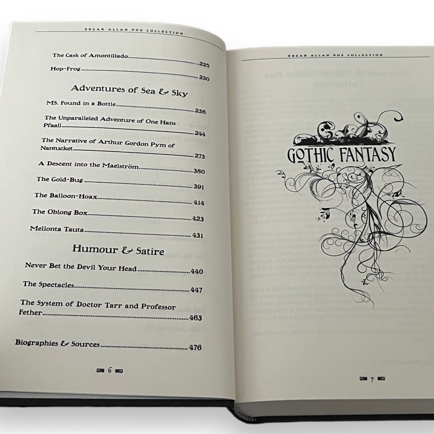 Edgar Allan Poe Short Stories Gothic Fantasy - Collectible Deluxe Hardcover