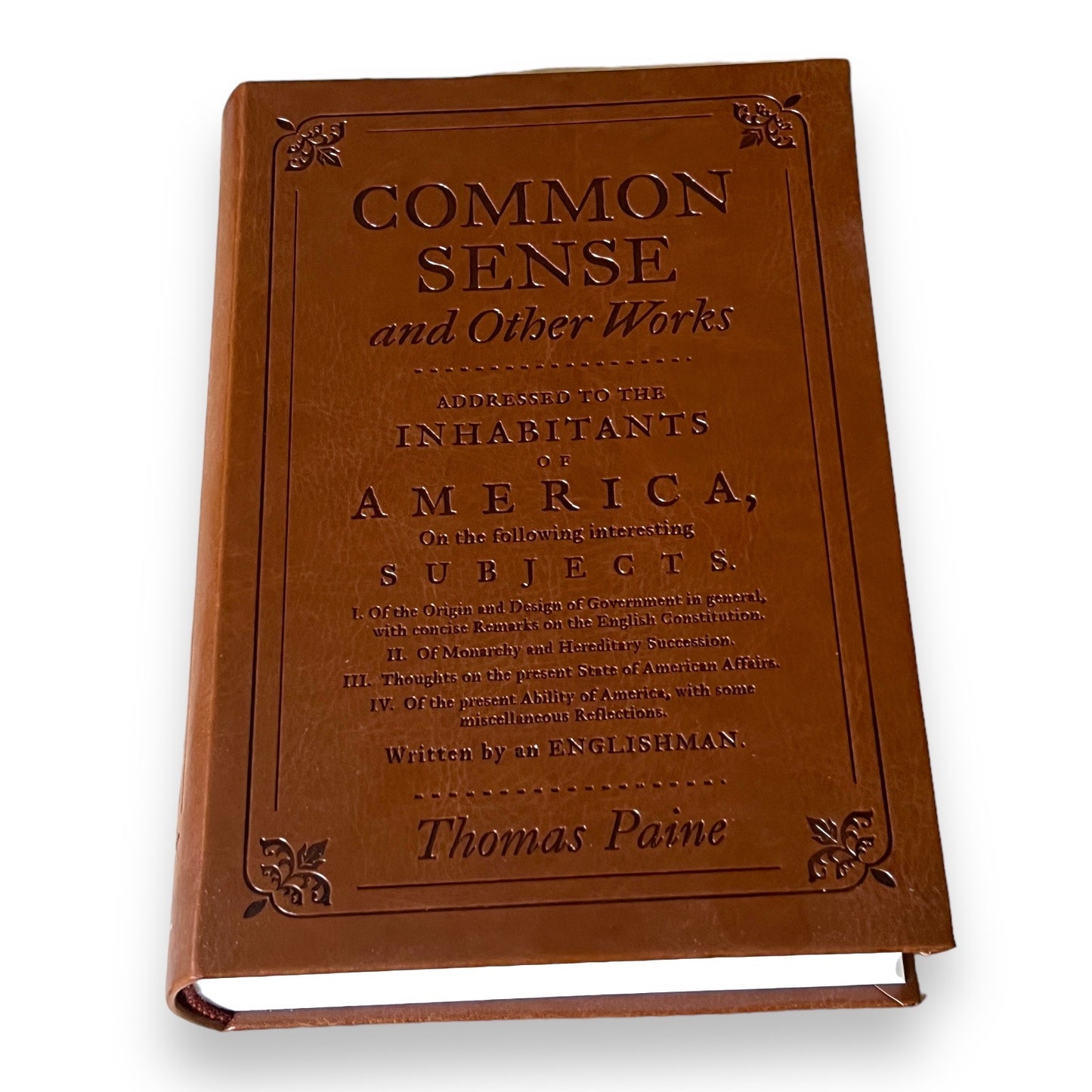 Common Sense and Other Works - Collectible Flexi Bound Faux Leather Cover
