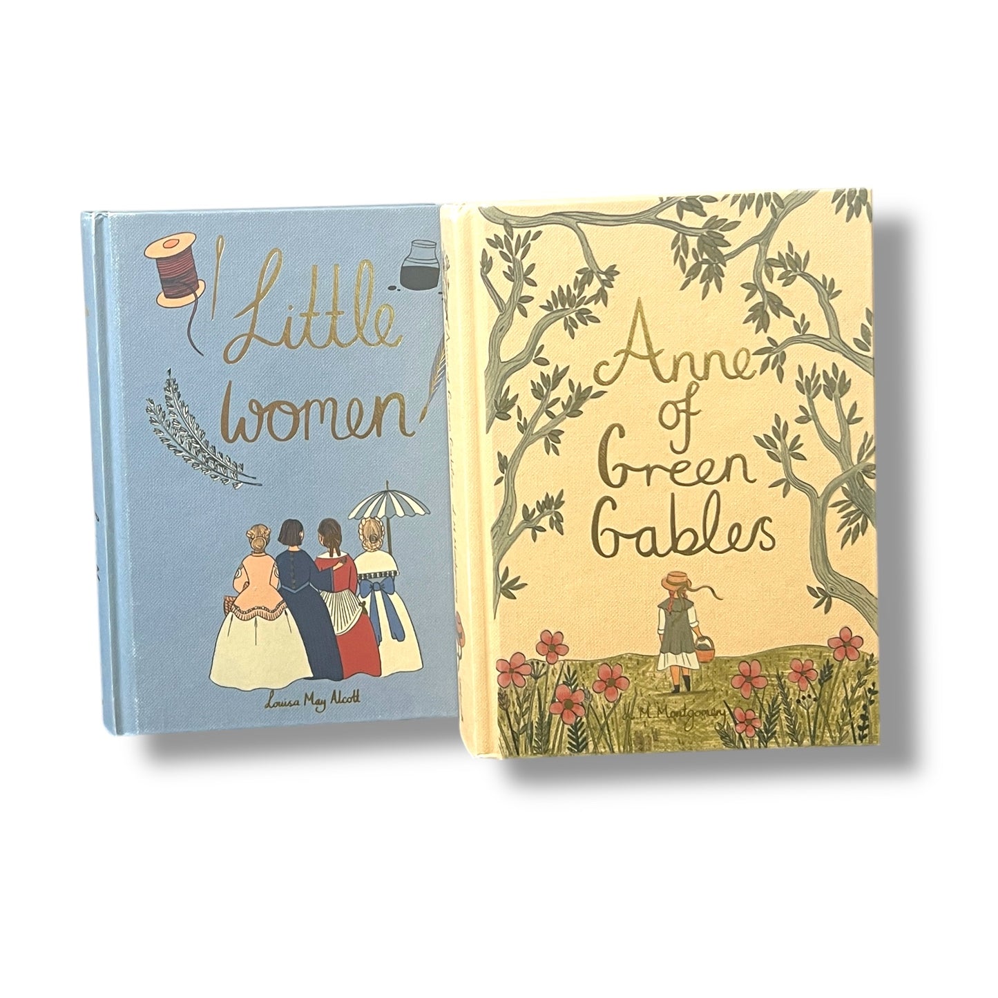 2 Book Set: Little Women by Louisa May Alcott & Anne of Green Gables by Montgomery - Collectible Hardcover