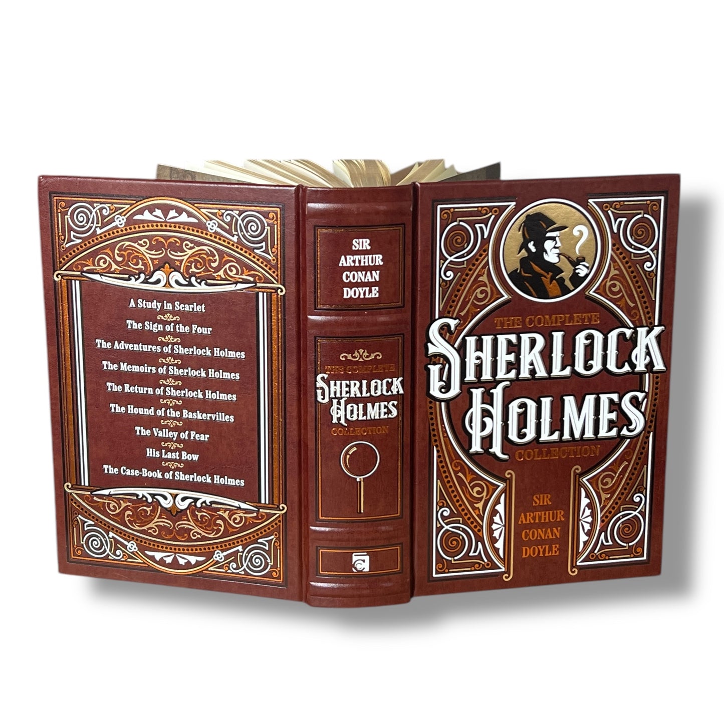 The Complete Sherlock Holmes Collection by Arthur Conan Doyle - Collectible Leather Bound Hardcover