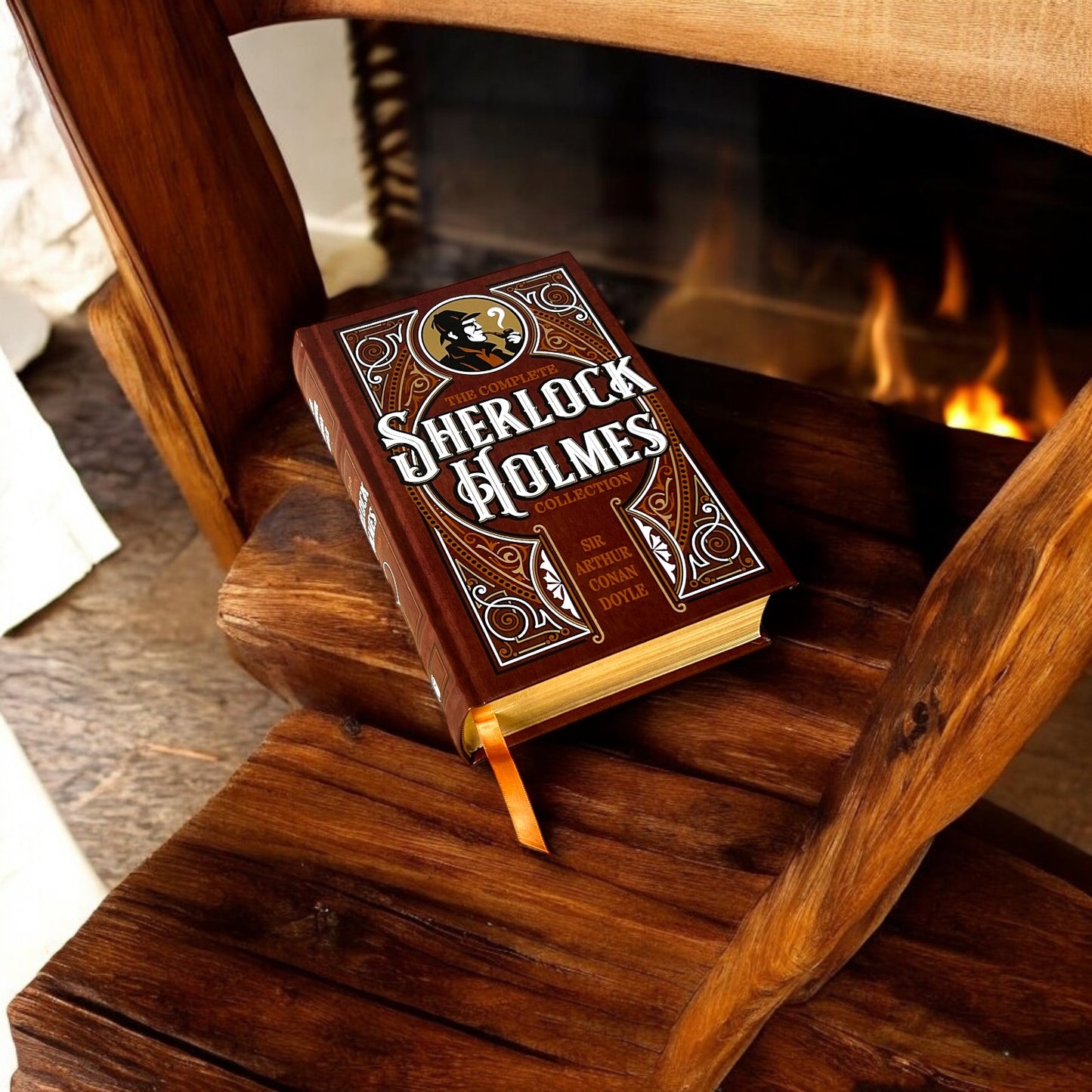 The Complete Sherlock Holmes Collection by Arthur Conan Doyle - Collectible Leather Bound Hardcover