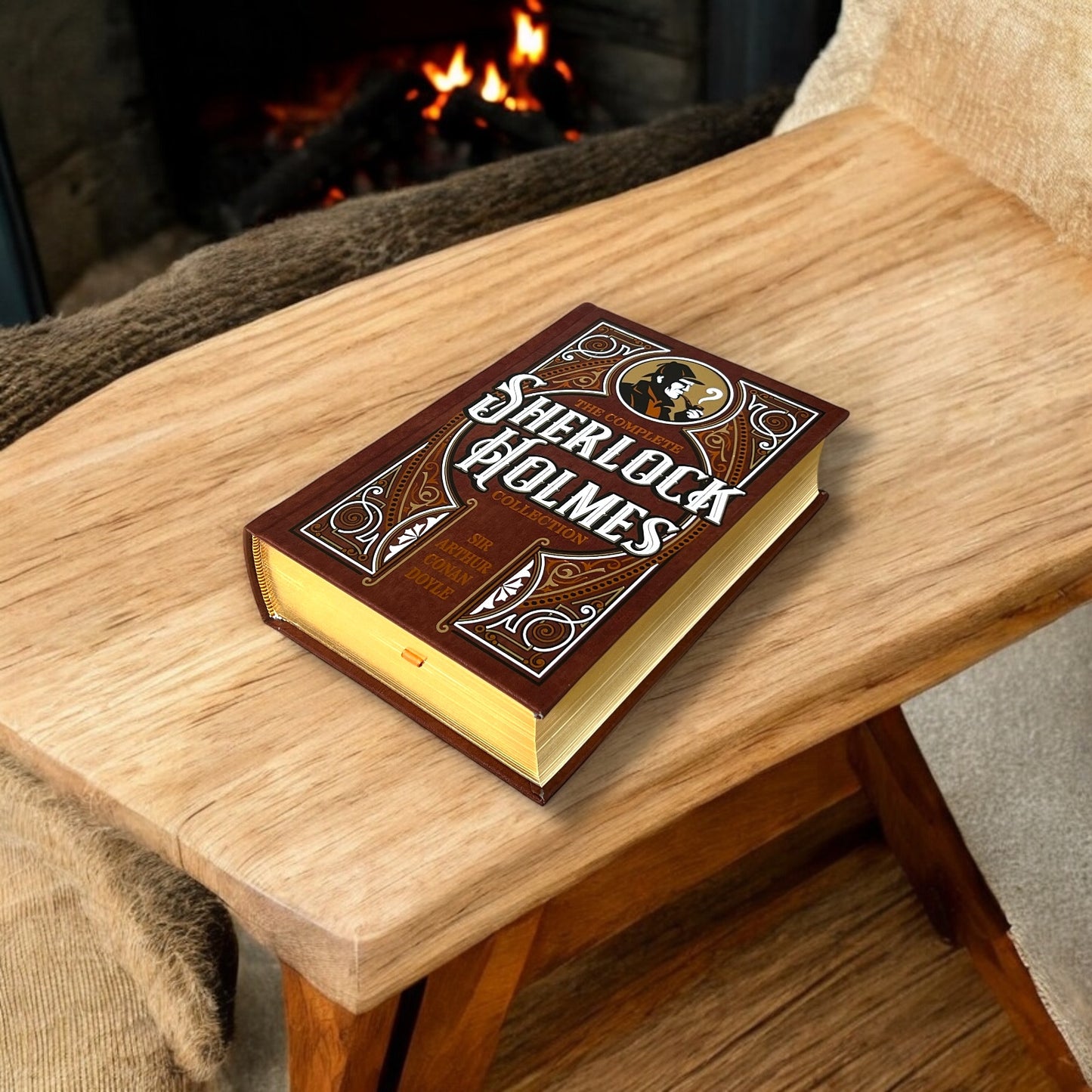 The Complete Sherlock Holmes Collection by Arthur Conan Doyle - Collectible Leather Bound Hardcover