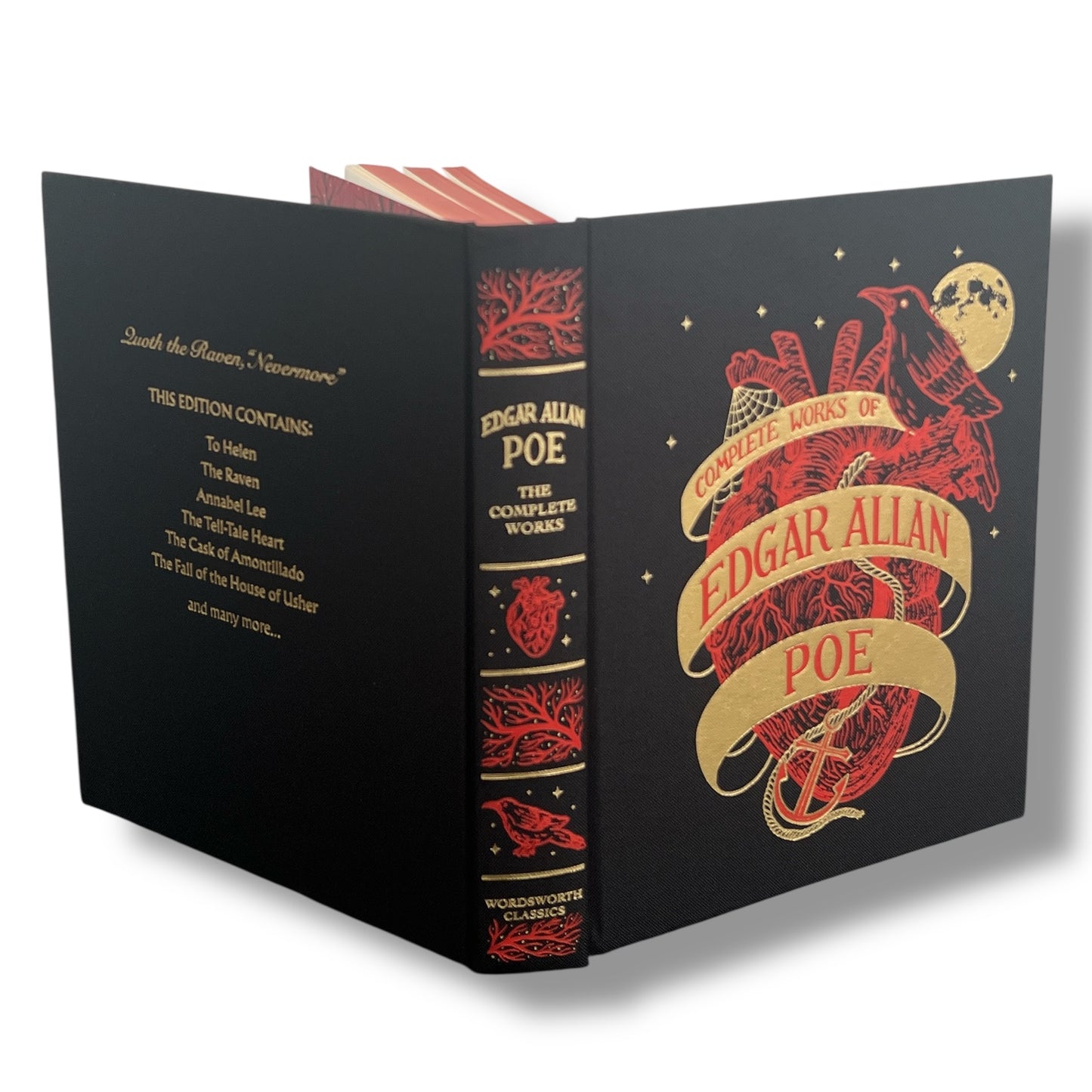 The Complete Works of Edgar Allan Poe - Linen Clothbound Illustrated Hardcover