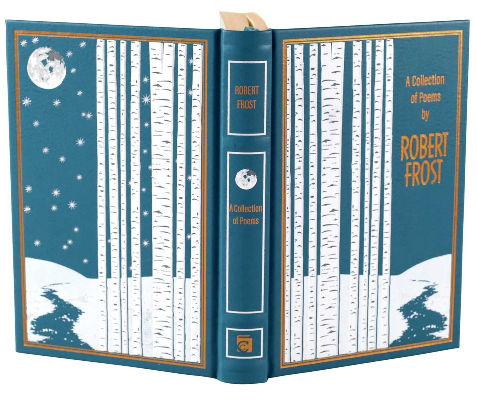 A Collection of Poems by Robert Frost - Collectible Leather Bound Hardcover