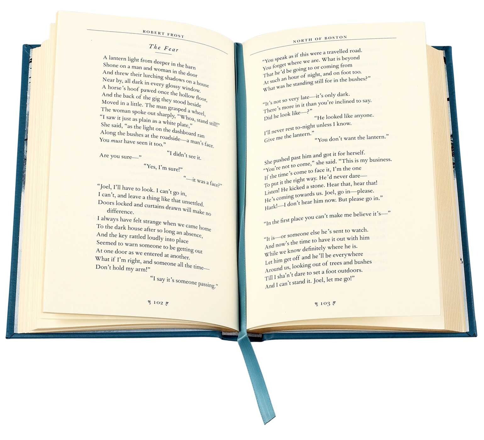 A Collection of Poems by Robert Frost - Collectible Leather Bound Hardcover