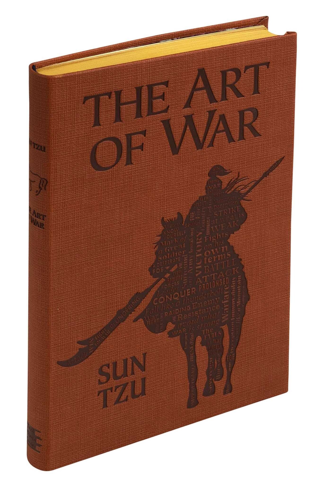 The Art of War Eastern Philosophy by Sun Tzu - Collectible Flexi Bound Leather Feel Cover - Gilded Edges