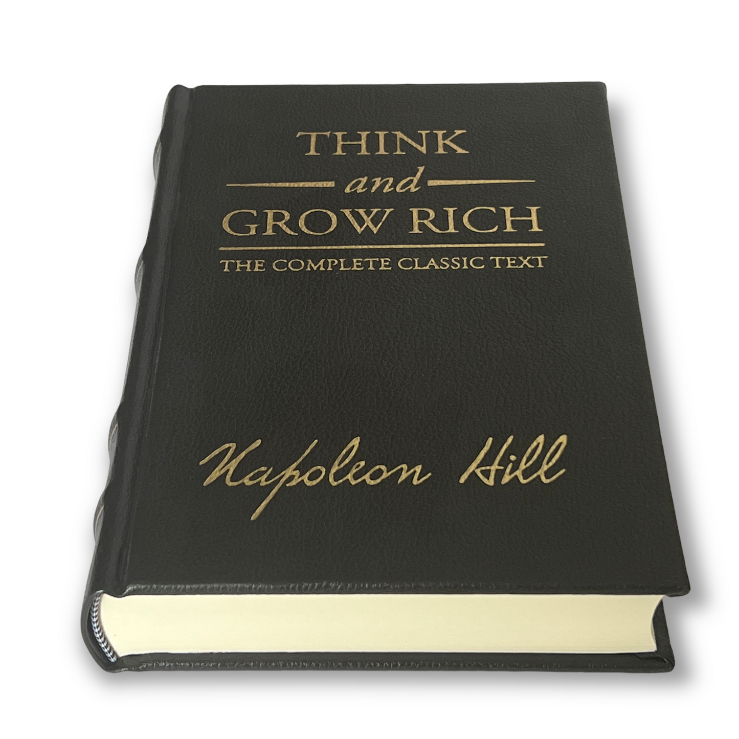 2-Book Set: Think And Grow Rich & The Law Of Success by Napoleon Hill - Collectible Leather Bound Hardcover