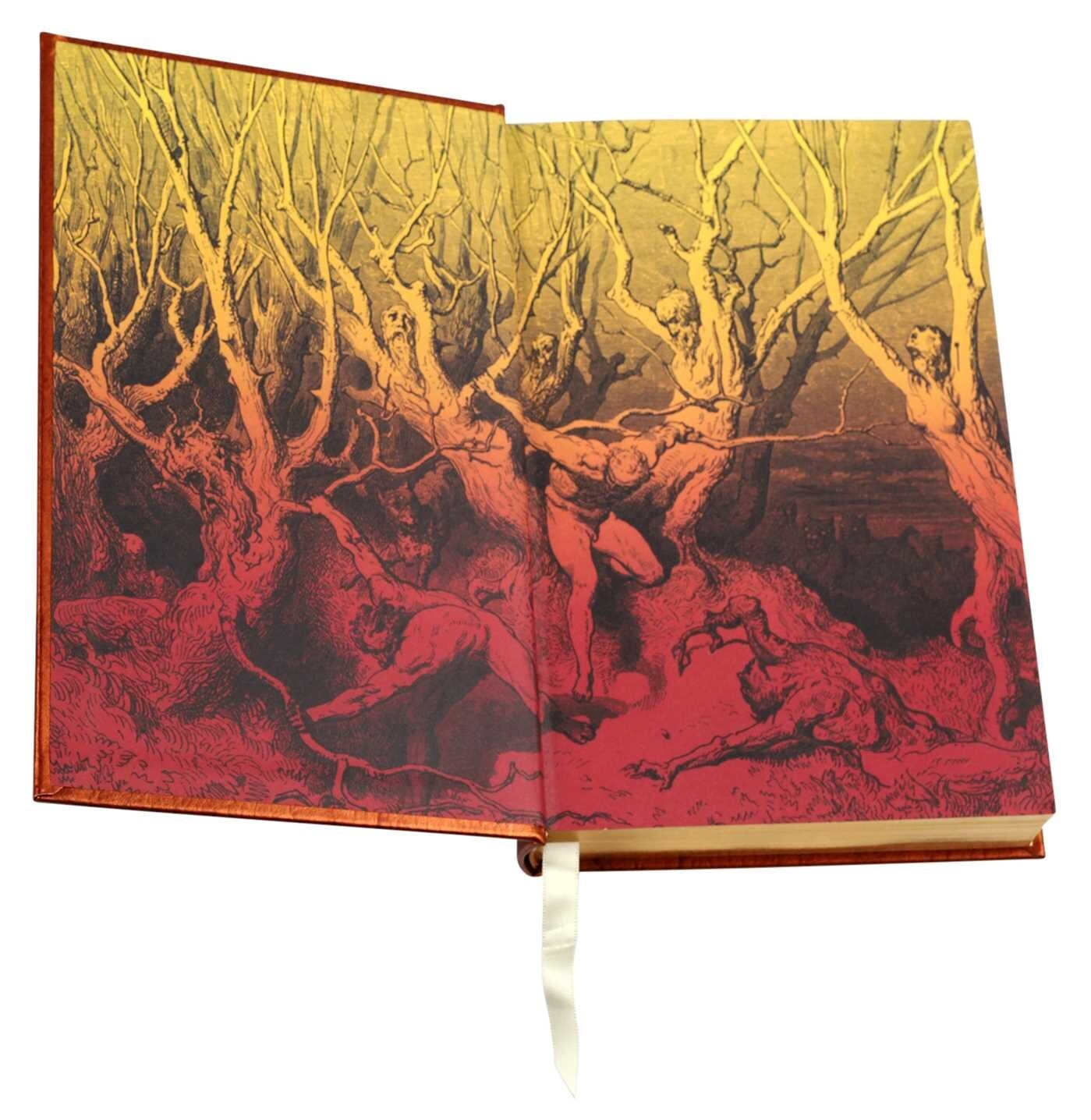 The Divine Comedy by Dante Alighieri, Illustrated by Gustave Dore - Collectible Leather Bound Hardcover Classics