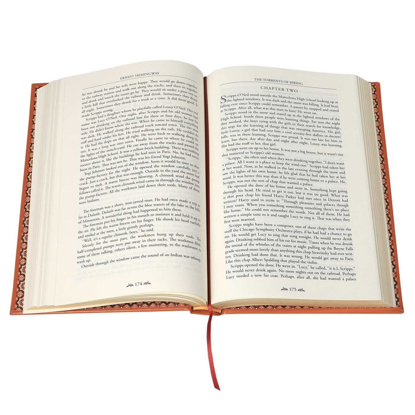The Sun Also Rises and Other Works by Ernest Hemingway - Collectible Leather Bound Hardcover Classics