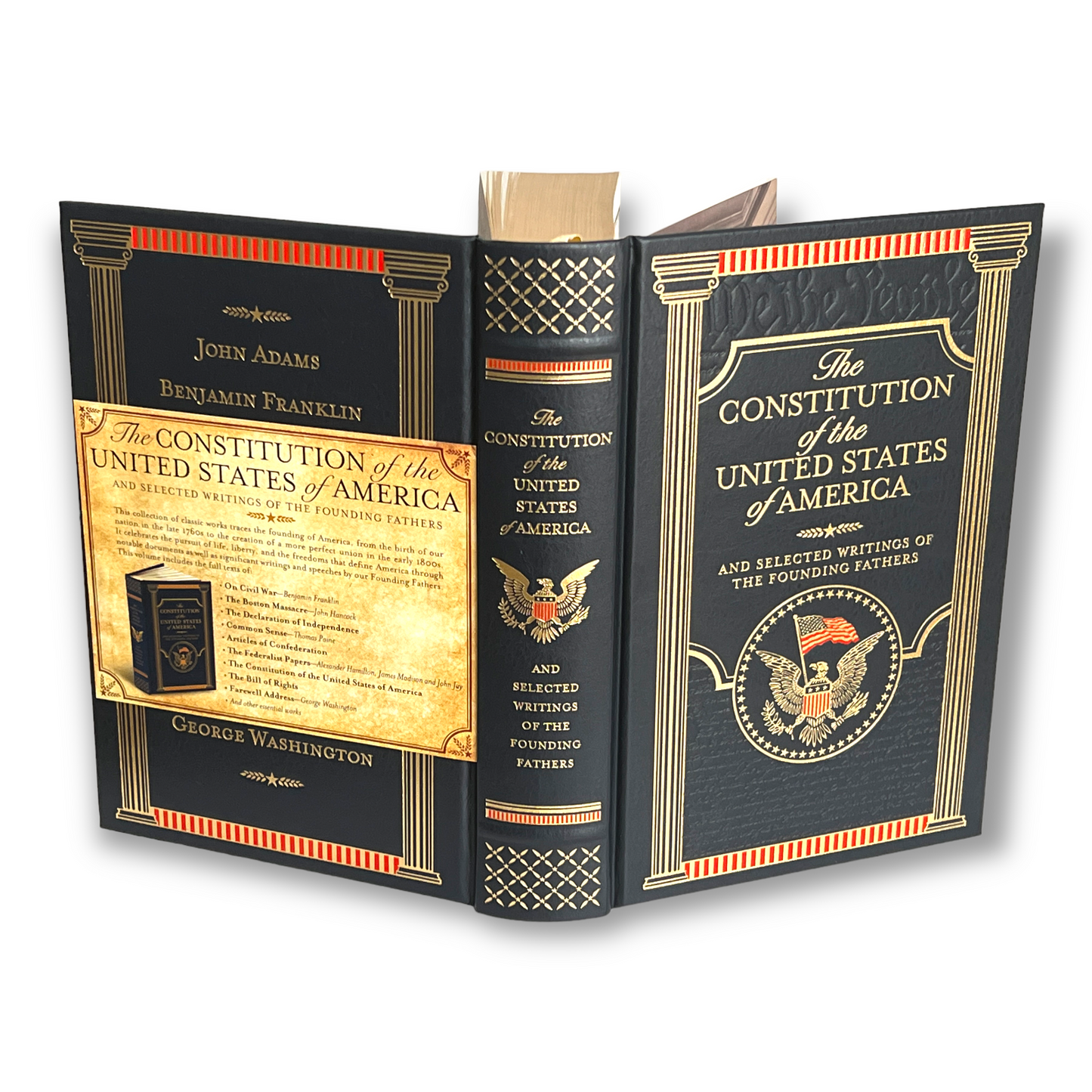 The Constitution of the United States of America and Selected Writings of the Founding Fathers - Collectible Leather Bound Hardcover