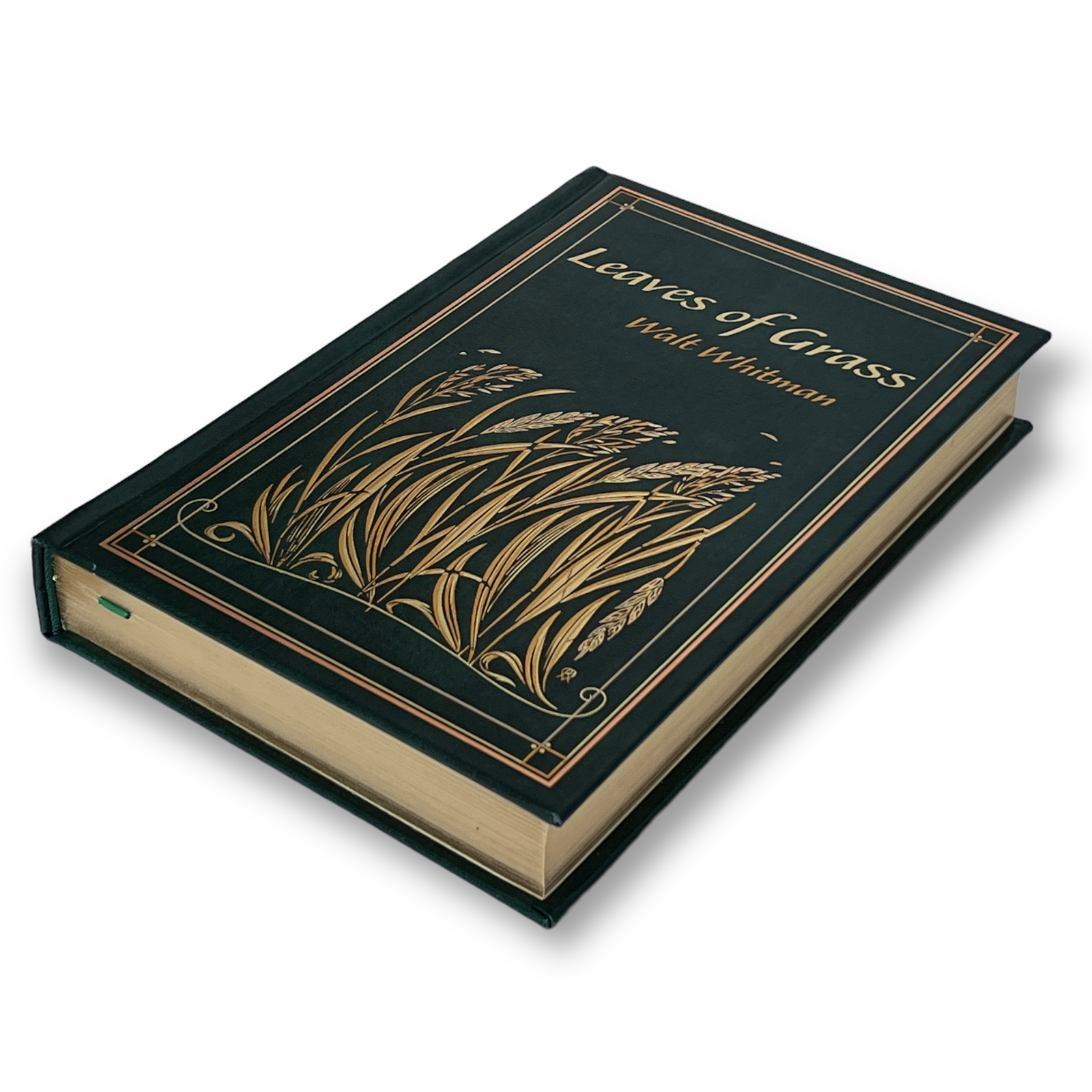 Leaves of Grass by Walt Whitman - Collectible Leather Bound Hardcover