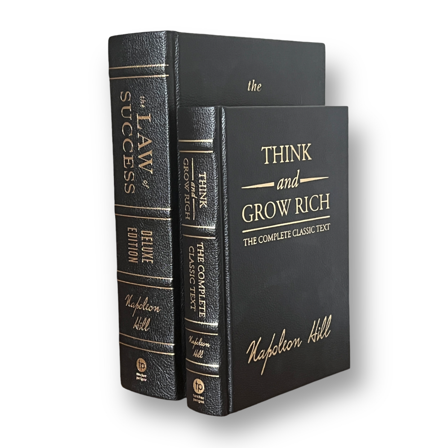 THINK And GROW Rich & The Law Of SUCCESS Napoleon Hill - Collectible Deluxe Special Edition - Leather Bound Hardcover Best Seller Books Setby Napoleon Hill - Collectible Deluxe Special Edition - Leather Bound Hardcover - Best Seller - Classic Book