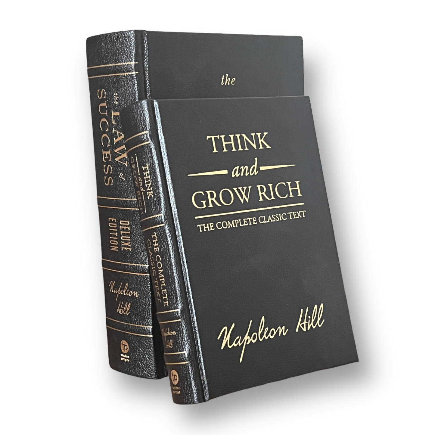 THINK And GROW Rich & The Law Of SUCCESS Napoleon Hill - Collectible Deluxe Special Edition - Leather Bound Hardcover Best Seller Books Setby Napoleon Hill - Collectible Deluxe Special Edition - Leather Bound Hardcover - Best Seller - Classic Book