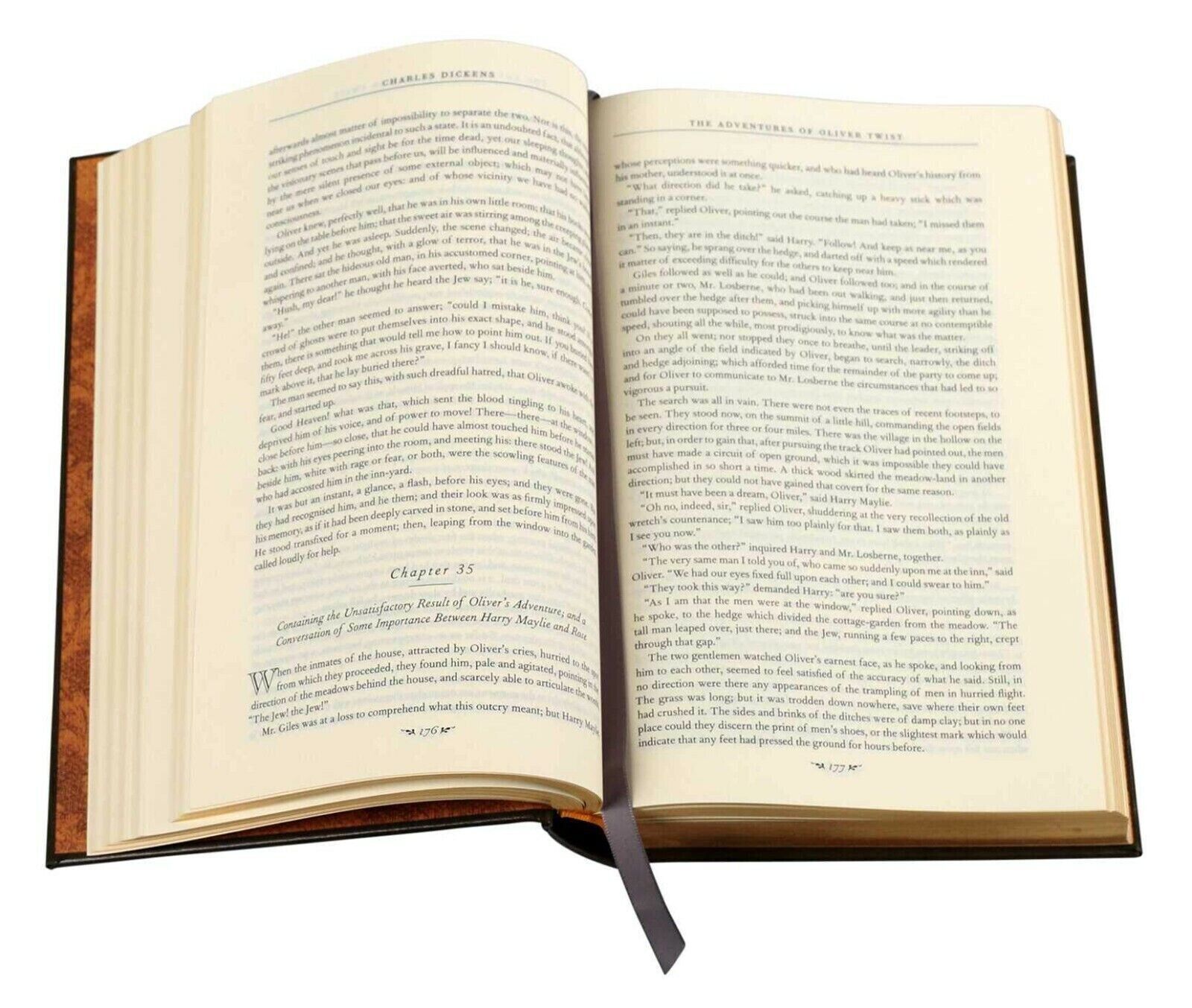 Charles Dickens Four Novels: Christmas Carol, Great Expectations + 2 more - Collectible Leather Bound Hardcover Classics