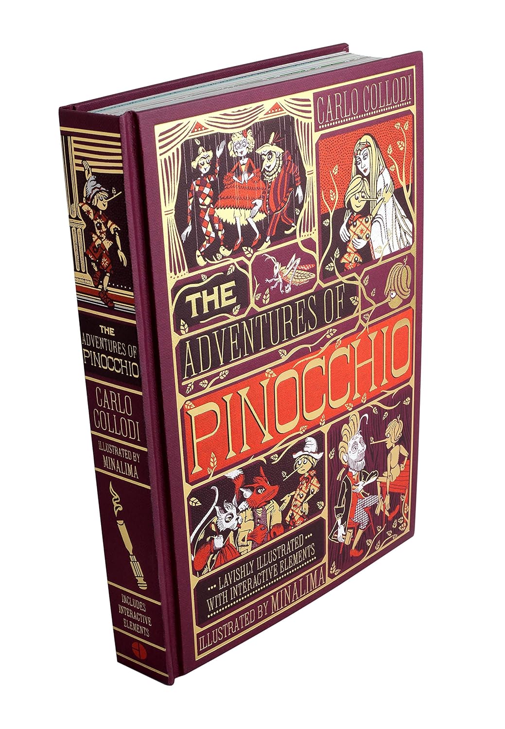 The Adventures of Pinocchio - Ilustrated with Interactive Elements - Hardcover