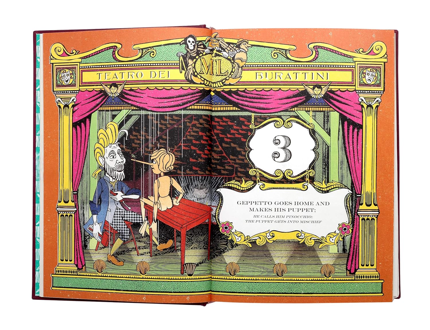 The Adventures of Pinocchio - Ilustrated with Interactive Elements - Hardcover