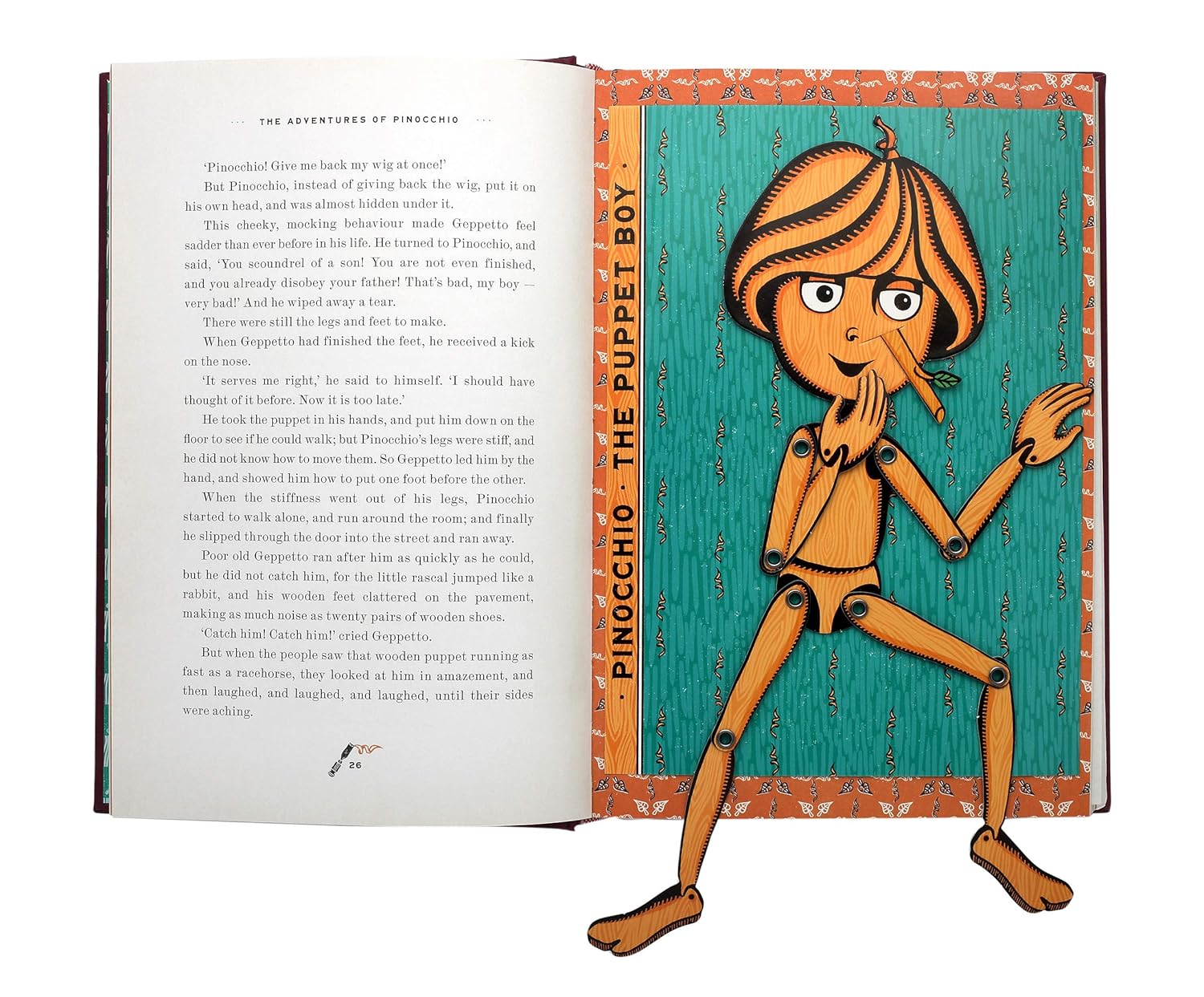 The Adventures of Pinocchio - Ilustrated with Interactive Elements - Hardcover