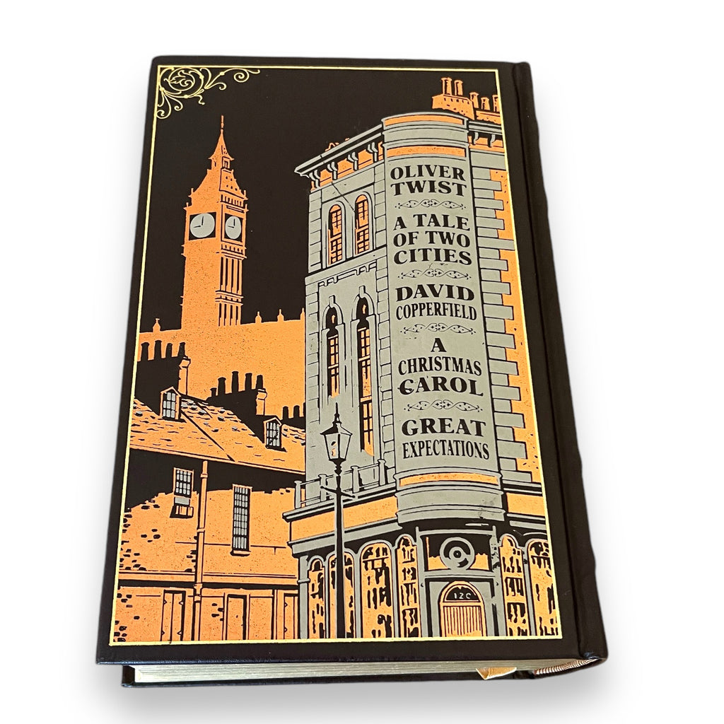 Charles Dickens 5 novels: Christmas Carol, Great Expectations +3 - Collectible Leather Bound Hardcover