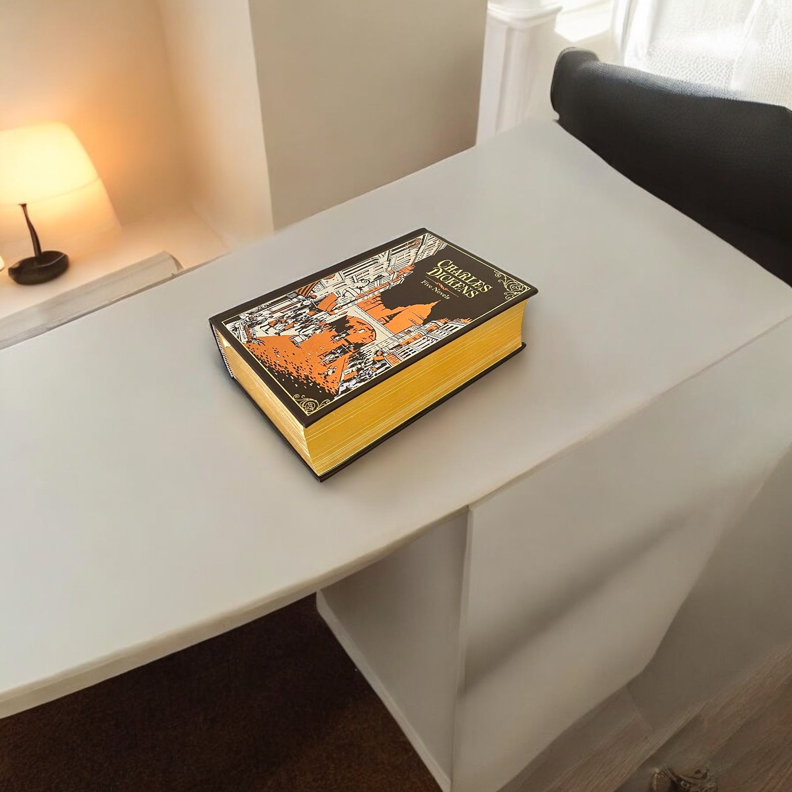 Charles Dickens 5 novels: Christmas Carol, Great Expectations +3 - Collectible Leather Bound Hardcover