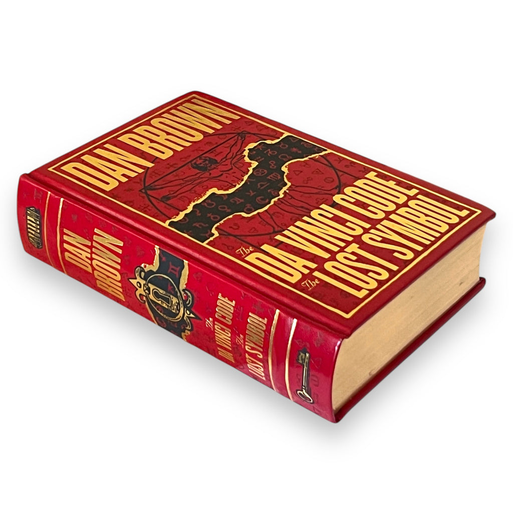 Da Vinci Code + Lost Symbol by Dan Brown - Collectible Leather Bound Hardcover - Barnes & Noble, 1996