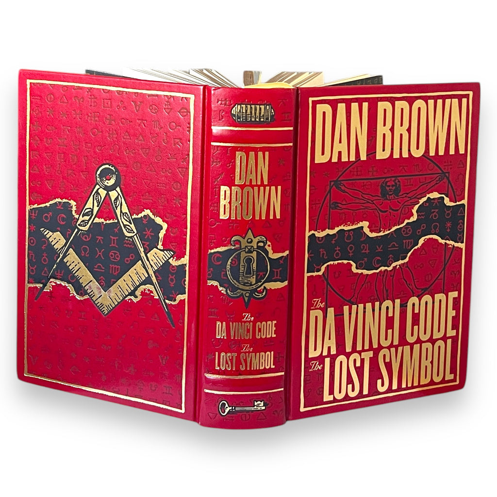 Da Vinci Code + Lost Symbol by Dan Brown - Collectible Leather Bound Hardcover - Barnes & Noble, 1996