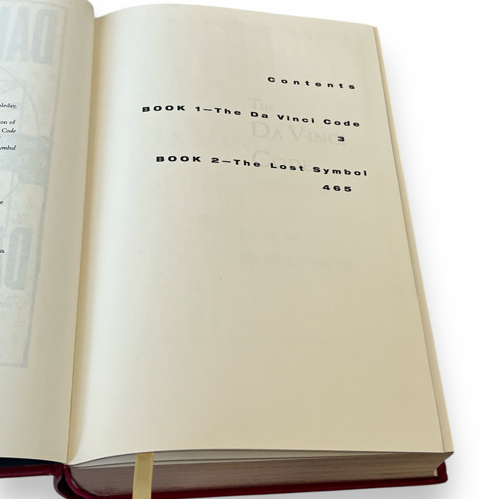Da Vinci Code + Lost Symbol by Dan Brown - Collectible Leather Bound Hardcover - Barnes & Noble, 1996