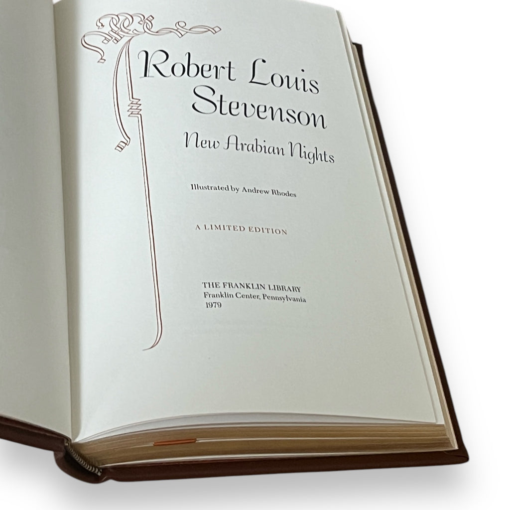New Arabian Nights by Robert Louis Stevenson - Leather Bound -The Franklin Library, 1979