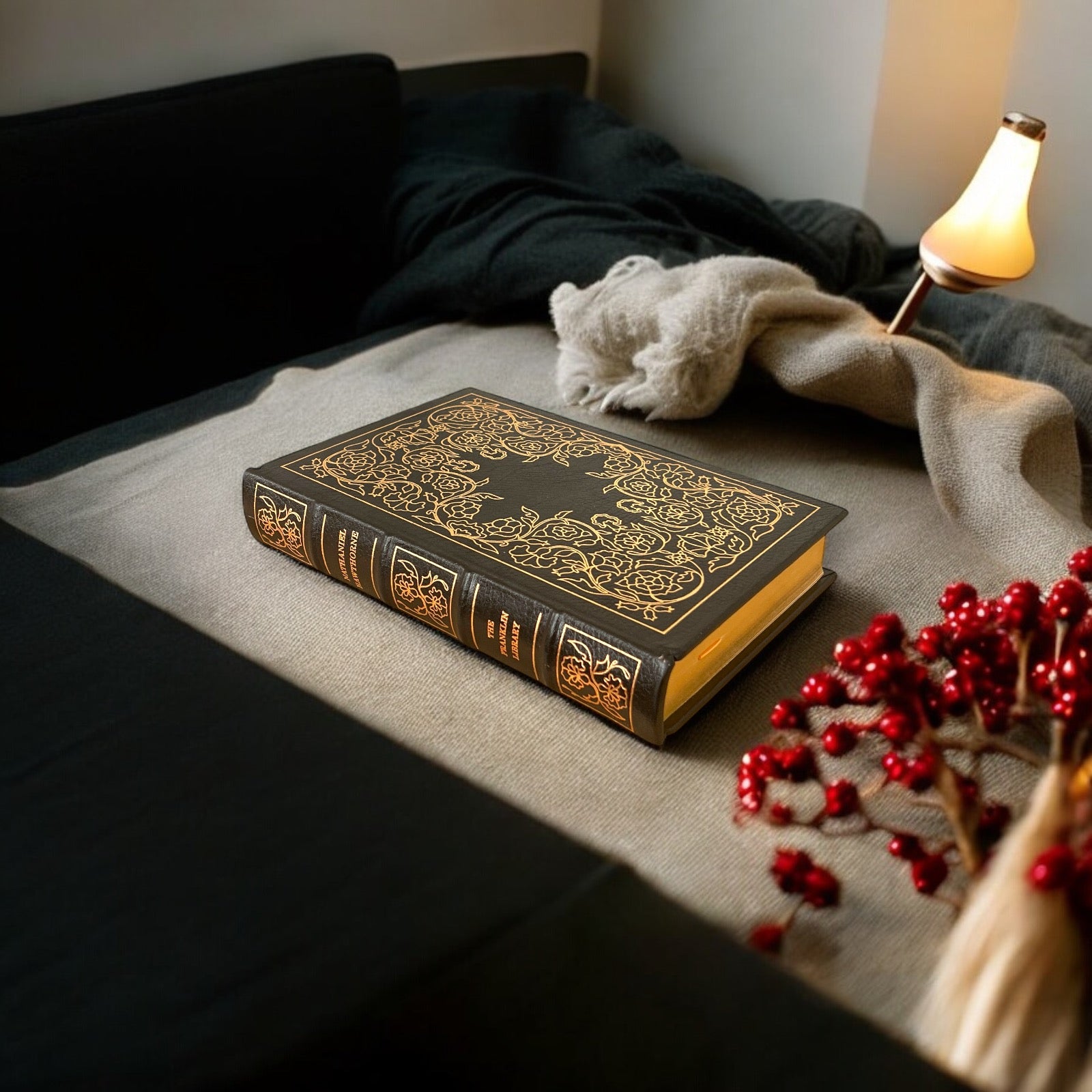 Nathaniel Hawthorne STORIES - Leather Bound -The Franklin Library, 1978