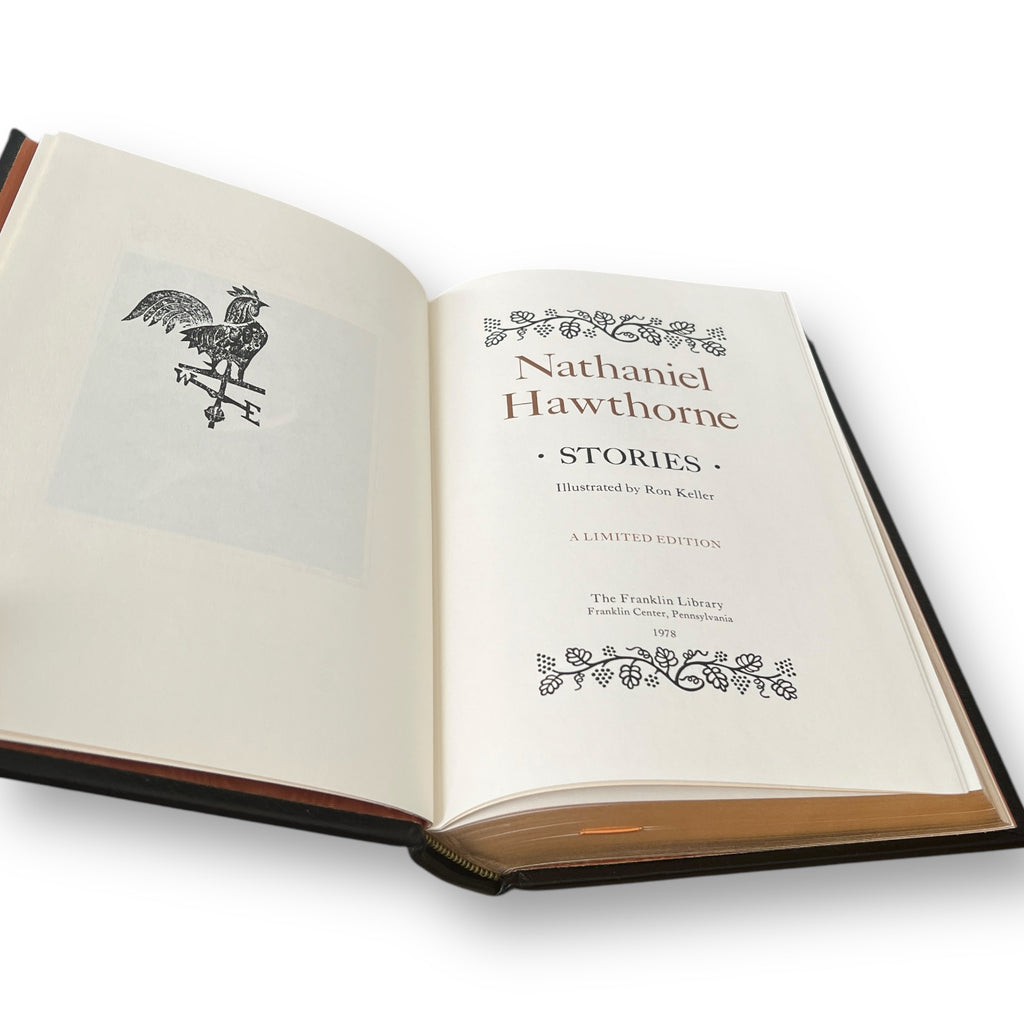 Nathaniel Hawthorne STORIES - Leather Bound -The Franklin Library, 1978
