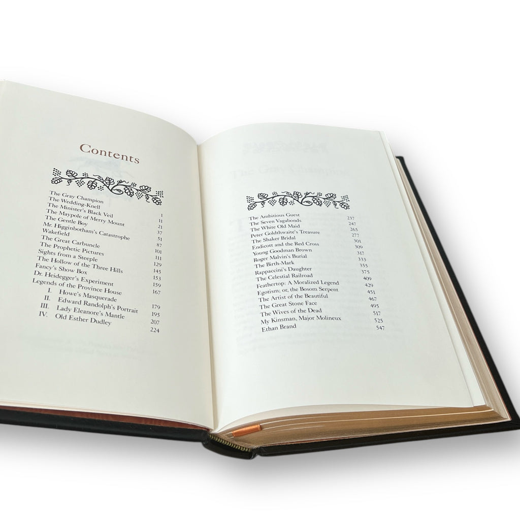 Nathaniel Hawthorne STORIES - Leather Bound -The Franklin Library, 1978