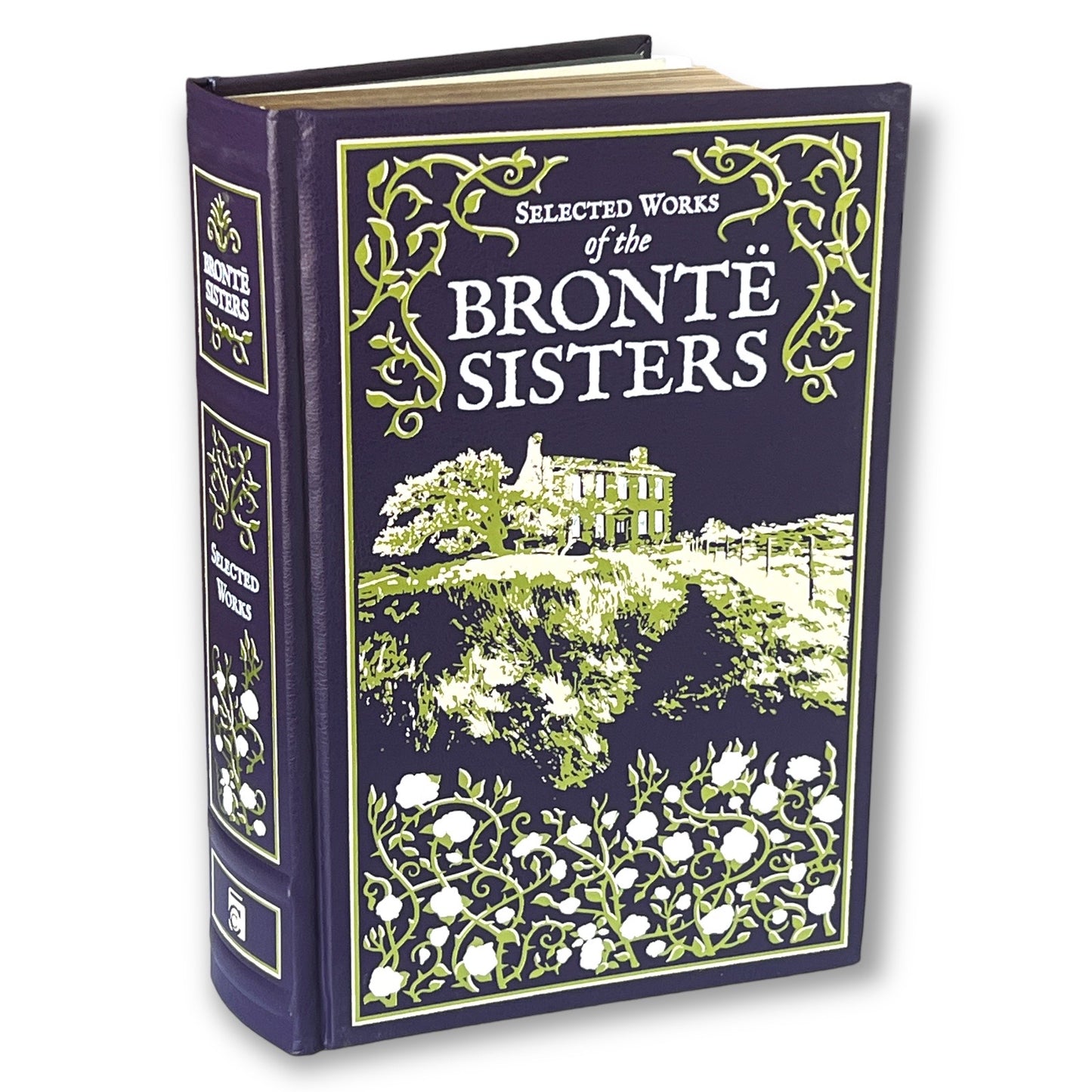 BRONTE SISTERS: Jane Eyre Wuthering Heights Tenant Of Wildfell hall - Collectible Deluxe Special Gift Edition - Leather Bound Hardcover Book