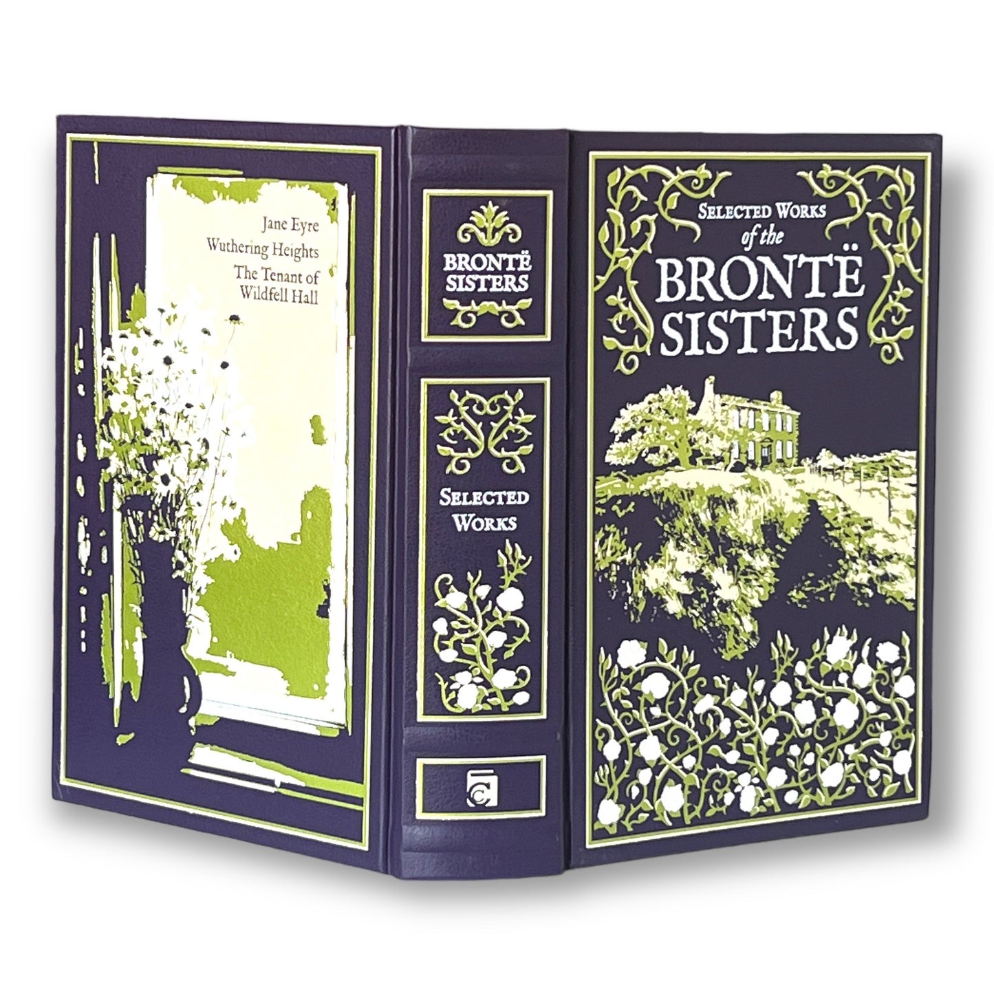 BRONTE SISTERS: Jane Eyre Wuthering Heights Tenant Of Wildfell hall - Collectible Deluxe Special Gift Edition - Leather Bound Hardcover Book