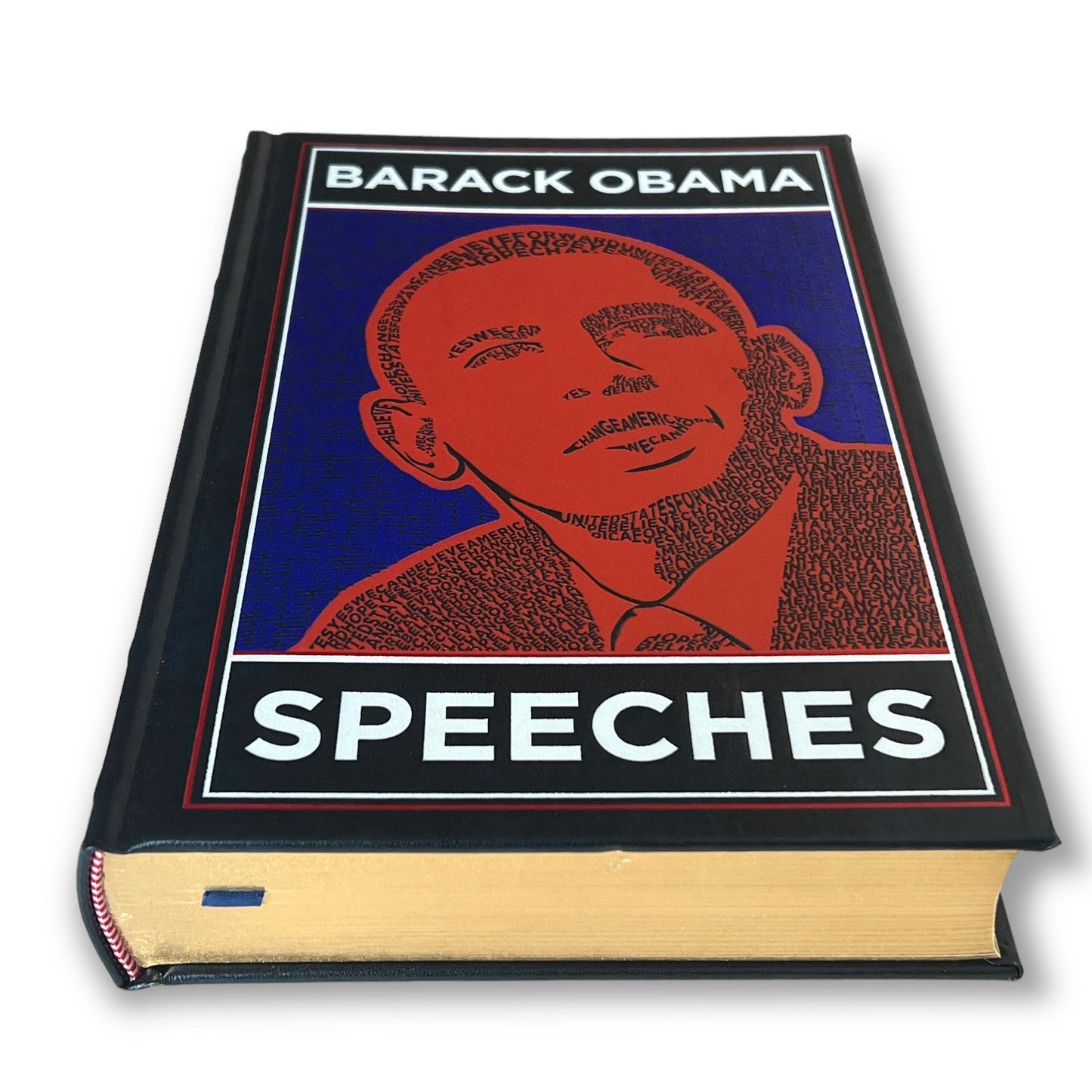 BARACK OBAMA SPEECHES - Collectible Deluxe Special Gift Edition - Leather Bound Hardcover - Best Seller - Classic Book