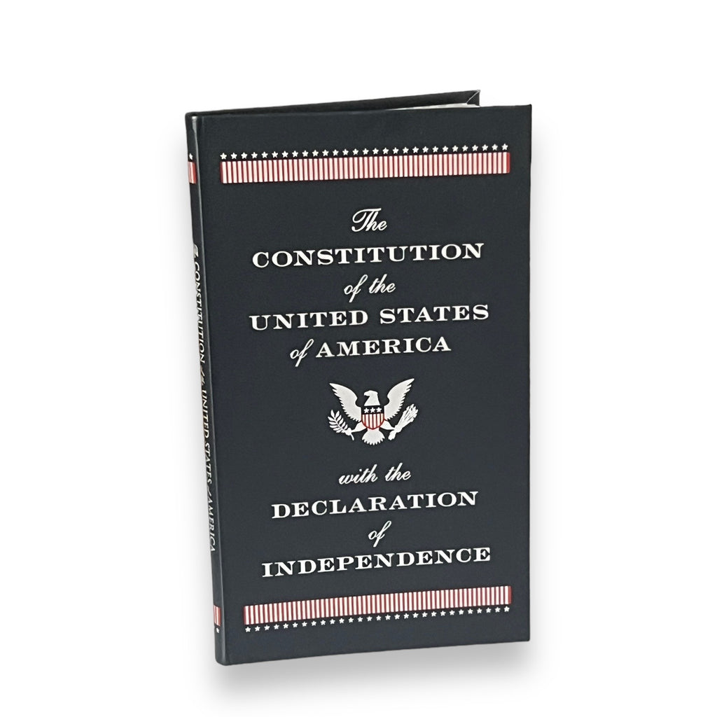 The Constitution of the United States of America with the Declaration of Independence - Collectible Pocket Size 7"X4" - Flexi Bound Faux Leather Cover